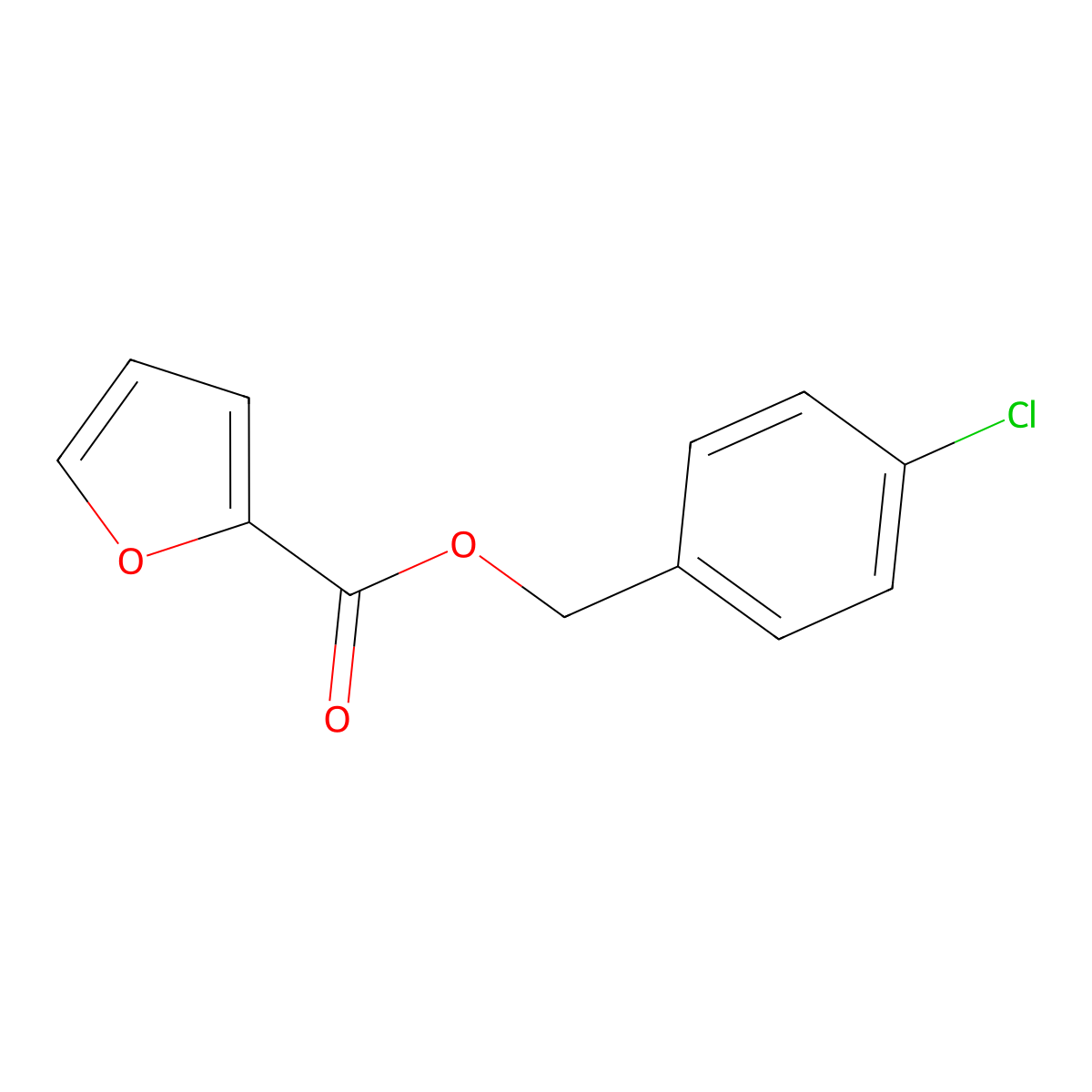 4-Chlorobenzyl 2-furoate molecular structure, CAS 524044-36-8
