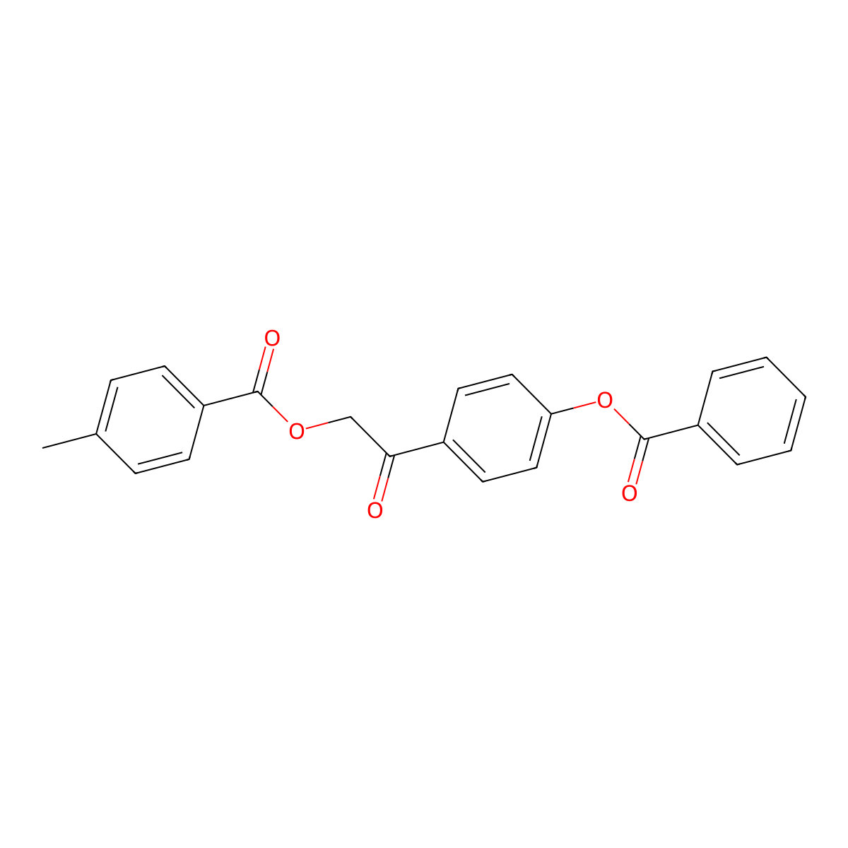 2-[4-(Benzoyloxy)phenyl]-2-oxoethyl 4-methylbenzoate molecular structure, CAS 524044-97-1