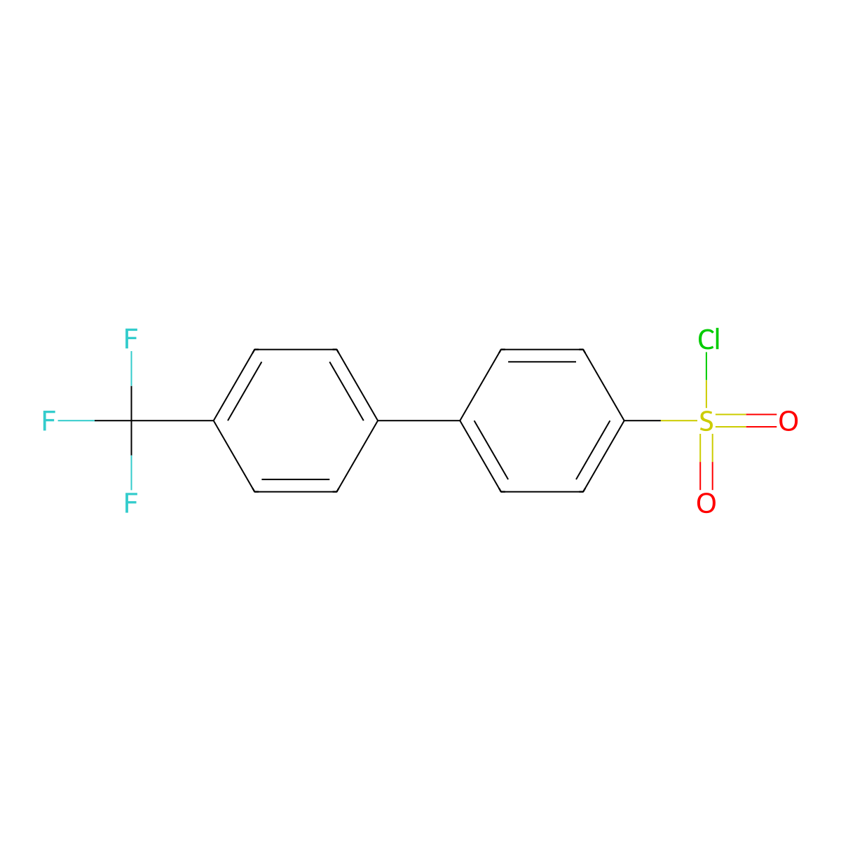 (4-[4-(Trifluoromethyl)Phenyl]Phenyl)Sulfonylchloride molecular structure, CAS 524046-23-9