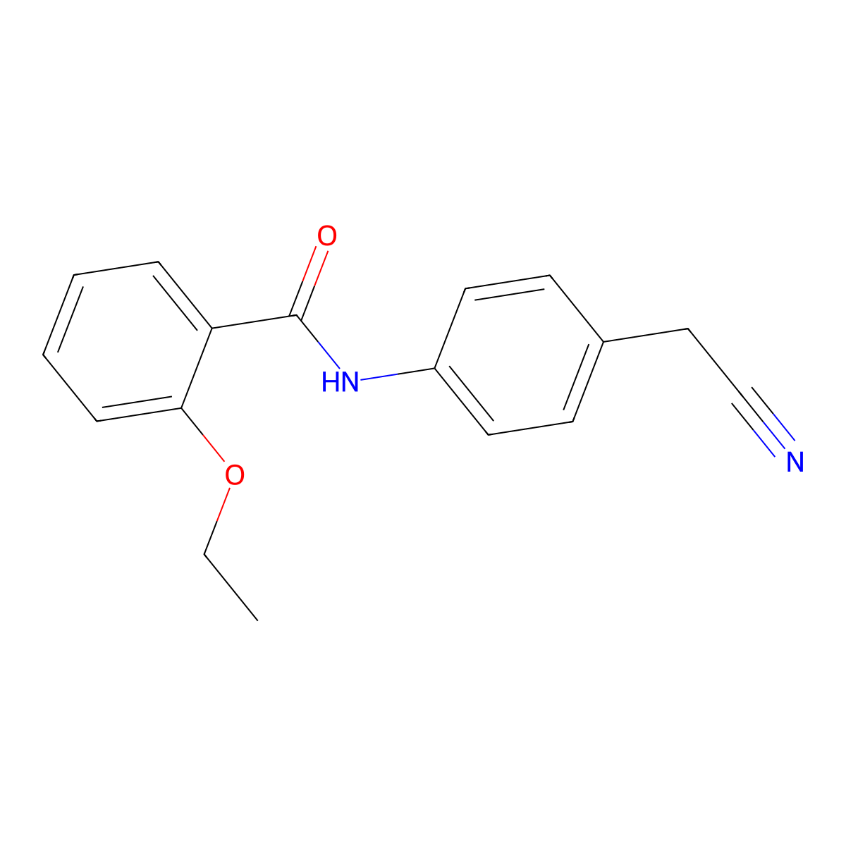 N-[4-(cyanomethyl)phenyl]-2-ethoxybenzamide molecular structure, CAS 524051-90-9