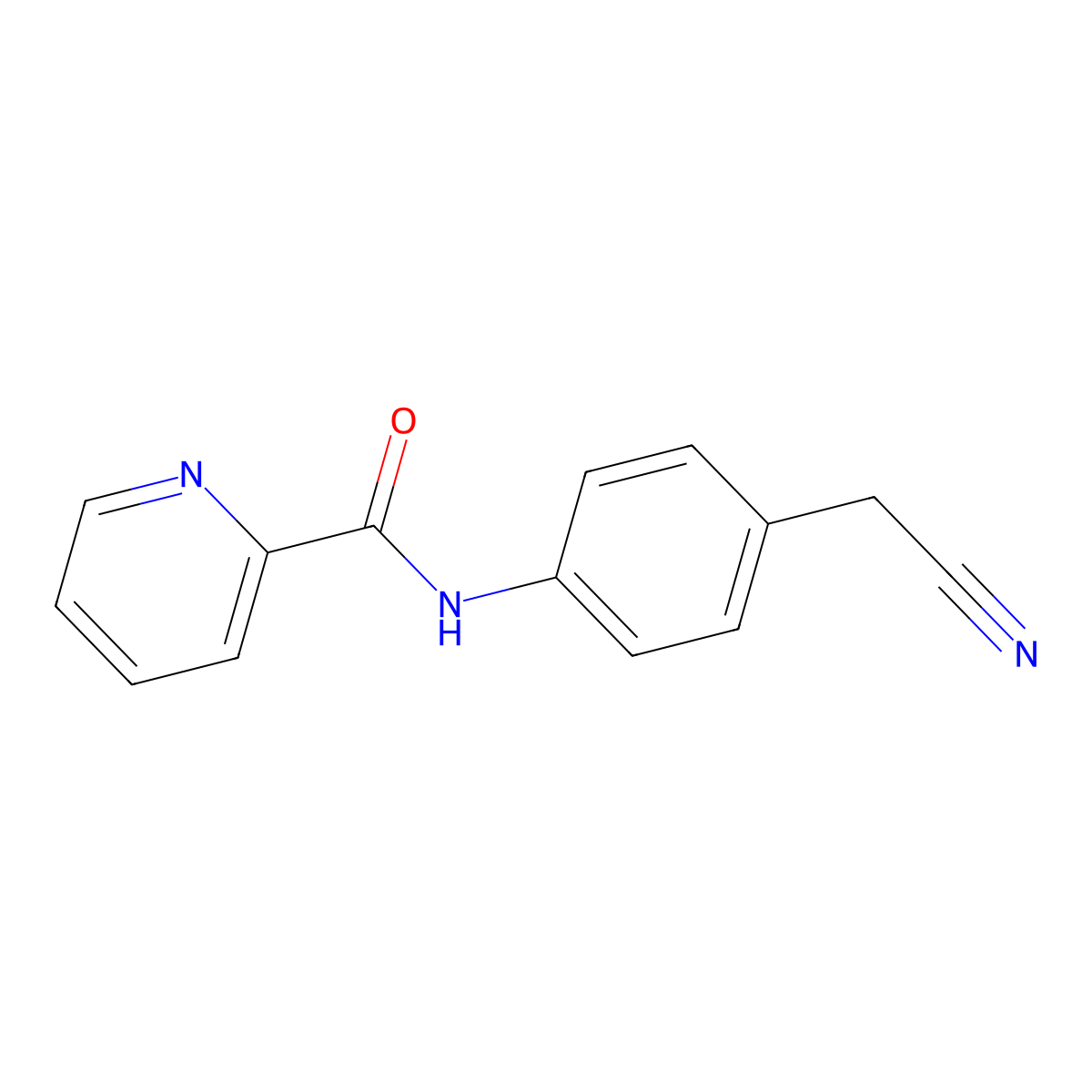 N-[4-(cyanomethyl)phenyl]pyridine-2-carboxamide molecular structure, CAS 524052-03-7