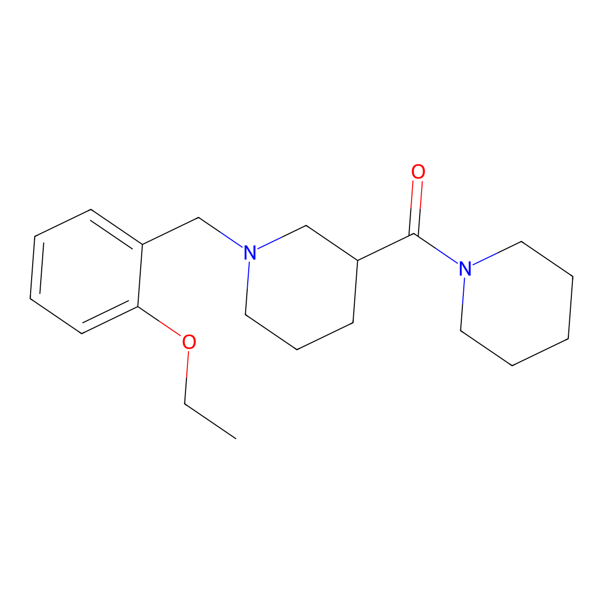 [1-[(2-Ethoxyphenyl)methyl]piperidin-3-yl]-piperidin-1-ylmethanone molecular structure, CAS 524059-05-0