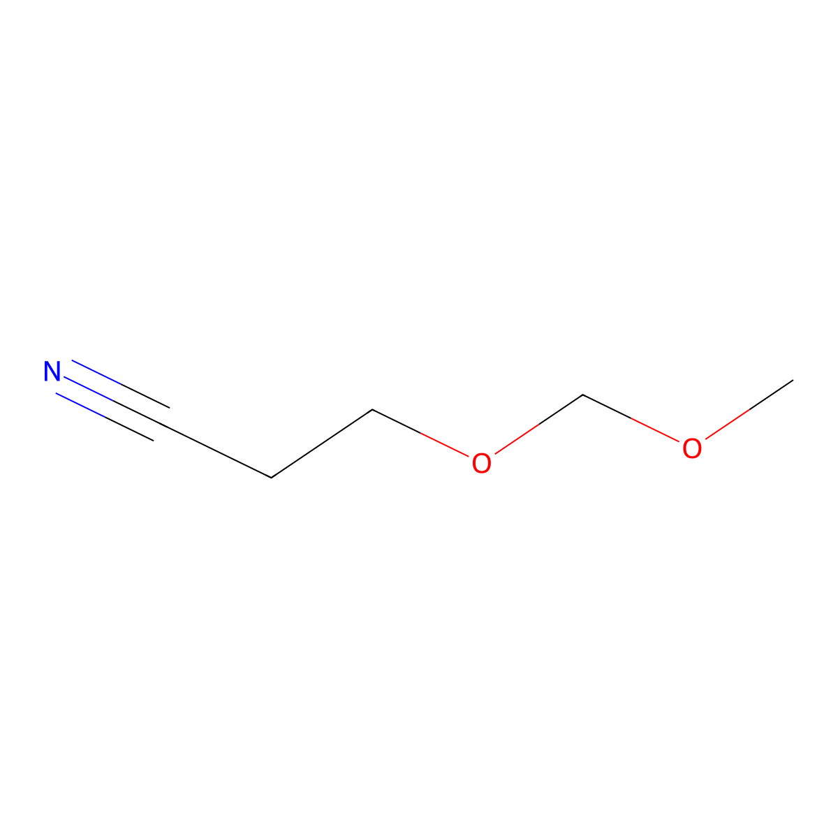 3-(Methoxymethoxy)propanenitrile molecular structure, CAS 52406-33-4