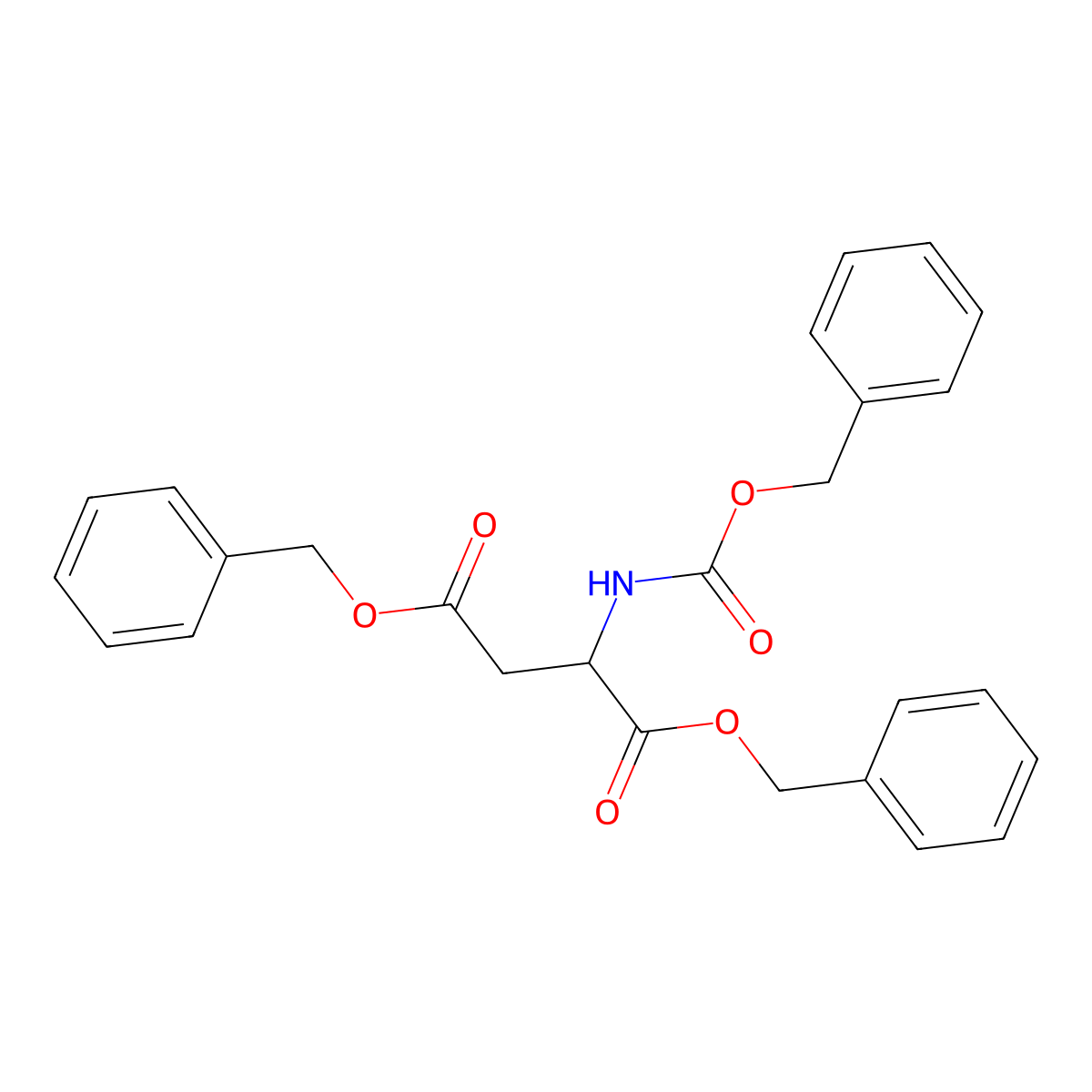 Z-Asp(OBzl)-OBzl molecular structure, CAS 5241-60-1