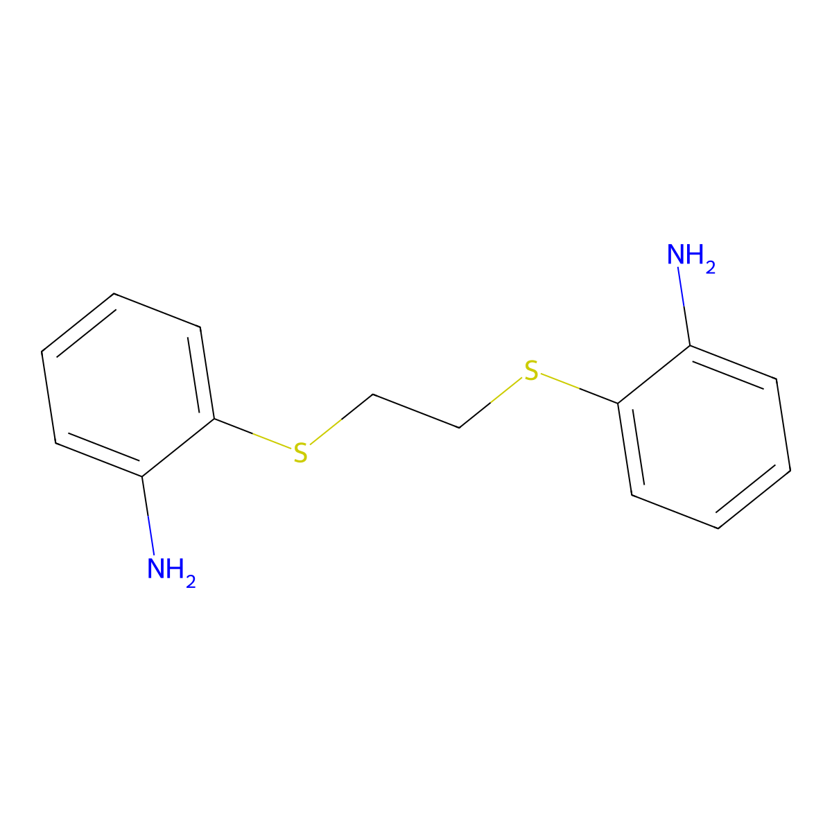 1,2-Bis(2-aminophenylthio)ethane molecular structure, CAS 52411-33-3