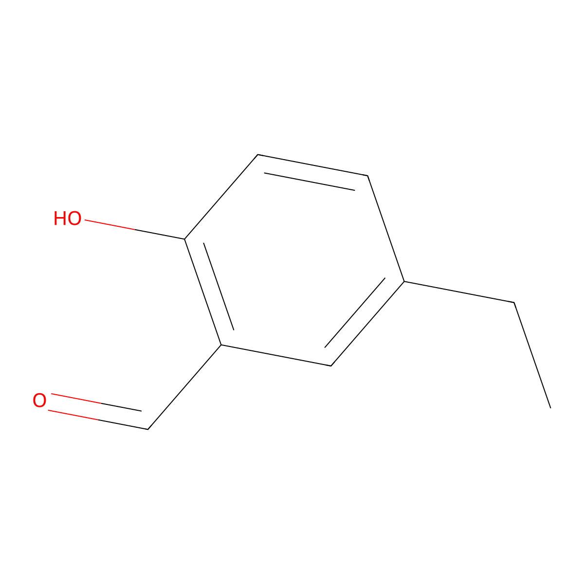 5-Ethyl-2-hydroxybenzaldehyde molecular structure, CAS 52411-35-5