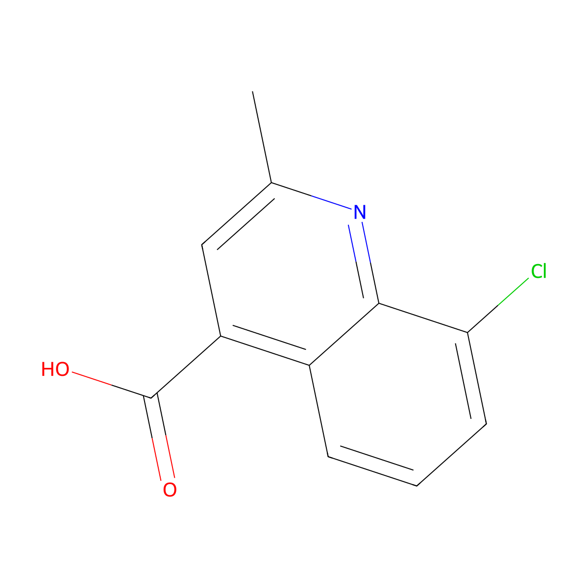 8-Chloro-2-methylquinoline-4-carboxylic acid molecular structure, CAS 52413-67-9