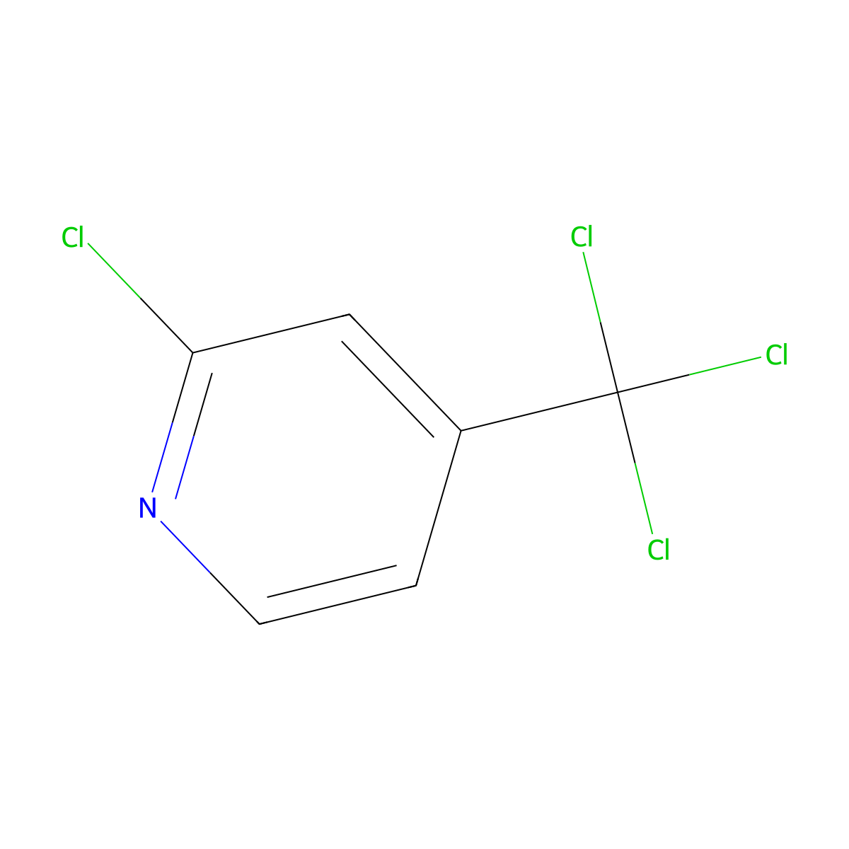 2-Chloro-4-(trichloromethyl)pyridine molecular structure, CAS 52413-82-8