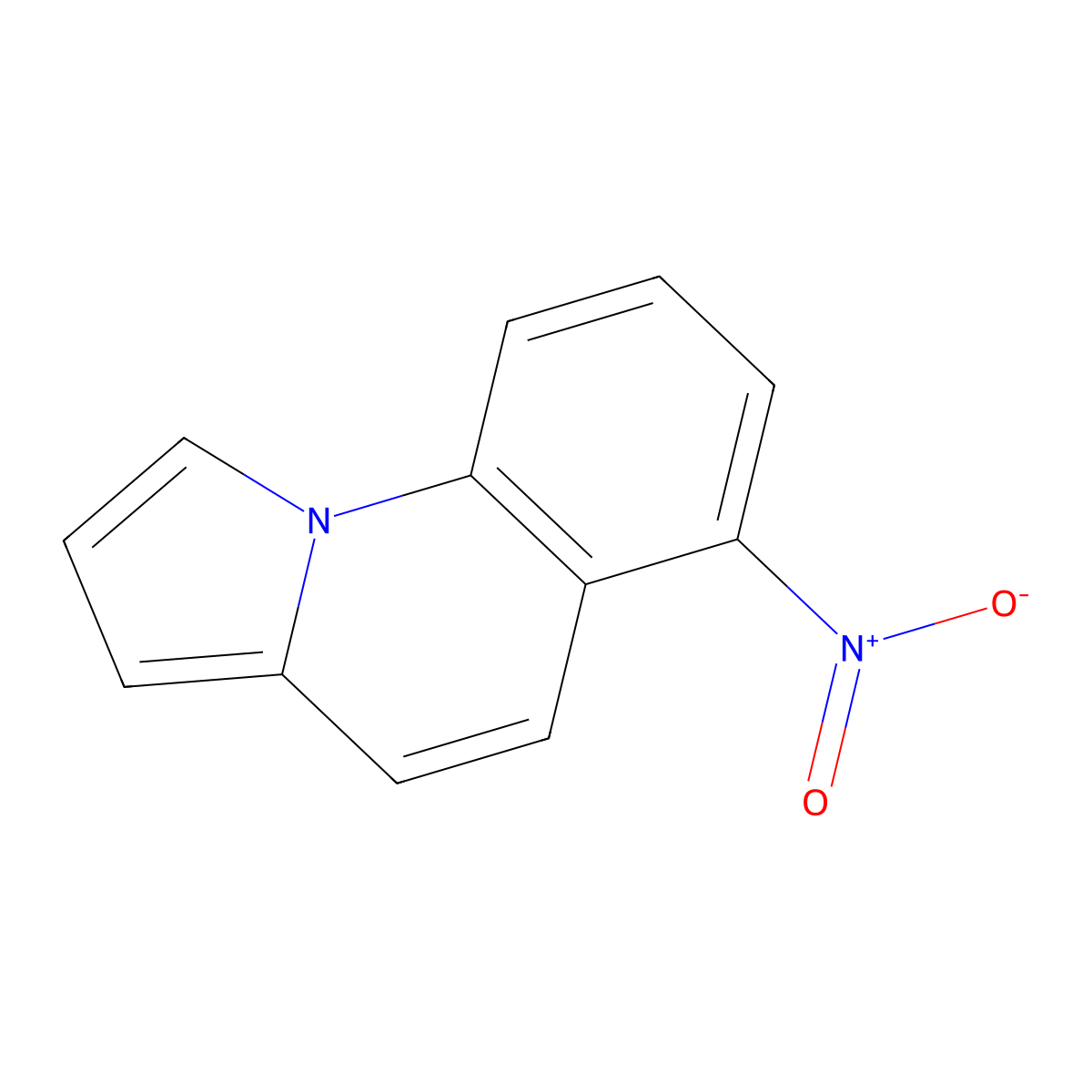 6-Nitropyrrolo[1,2-a]quinoline molecular structure, CAS 52414-58-1