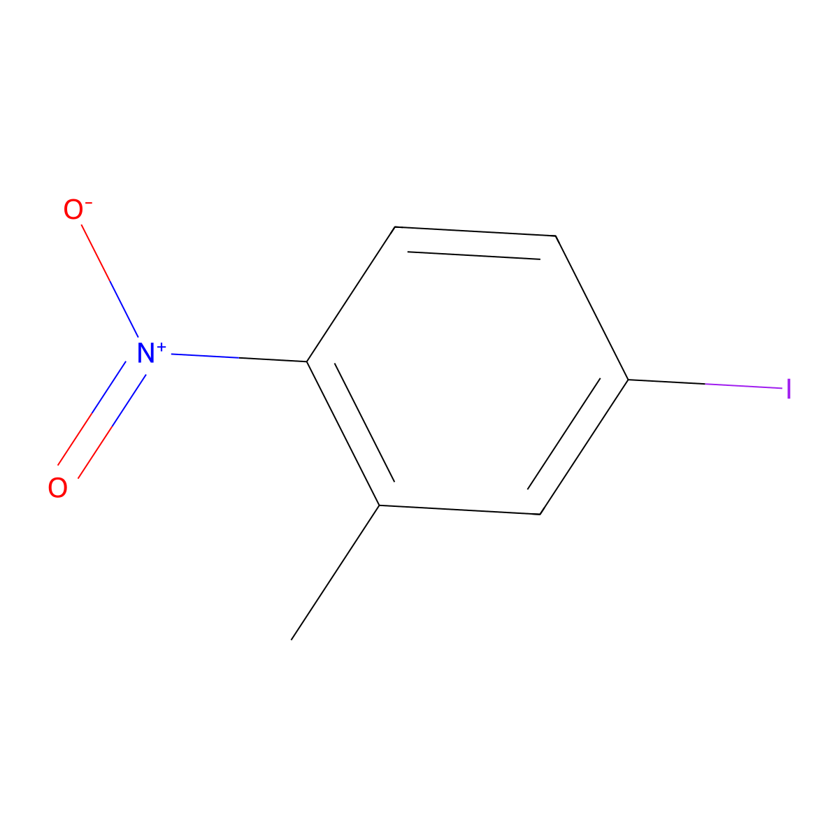 4-Iodo-2-methyl-1-nitrobenzene molecular structure, CAS 52415-00-6