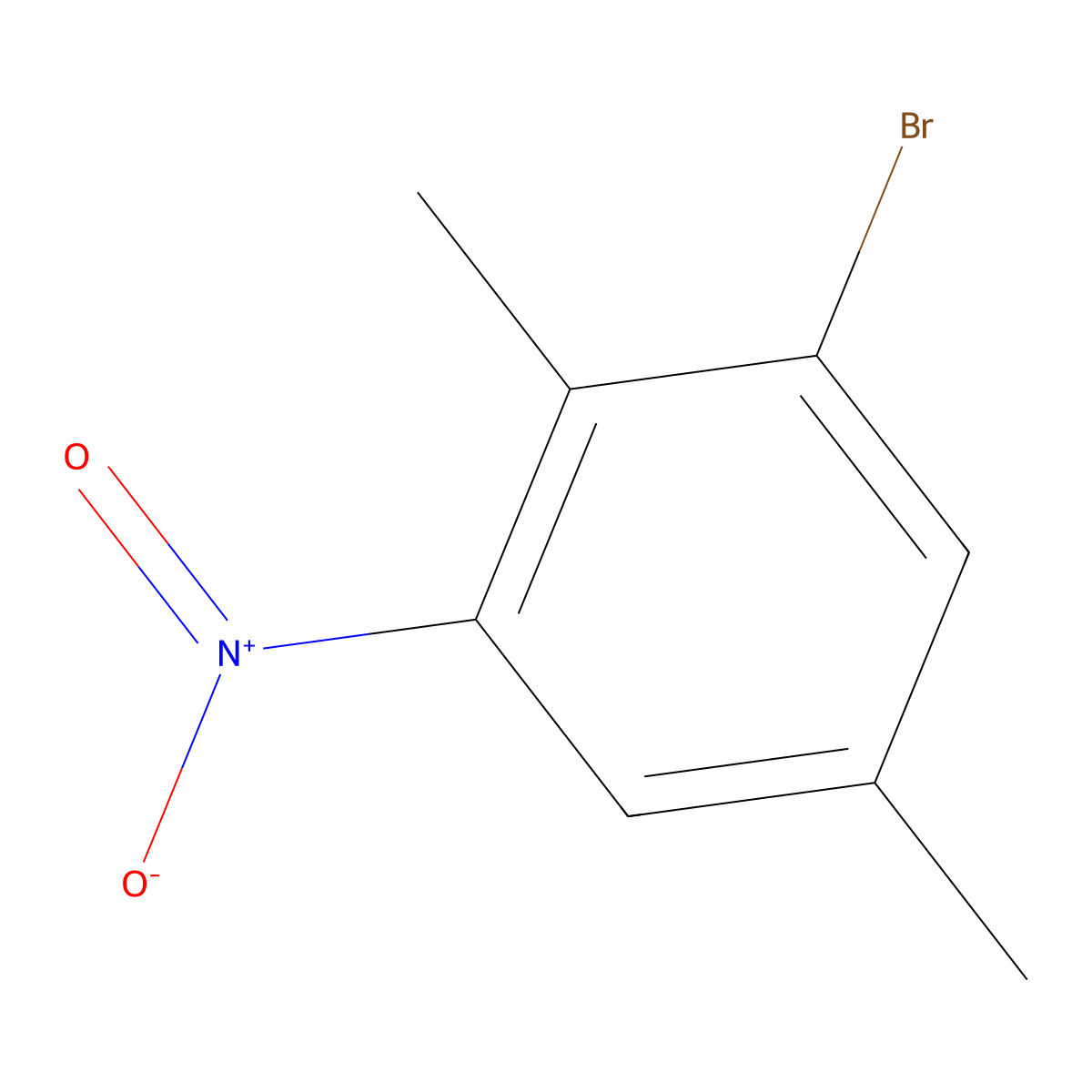 1-Bromo-2,5-dimethyl-3-nitrobenzene molecular structure, CAS 52415-03-9