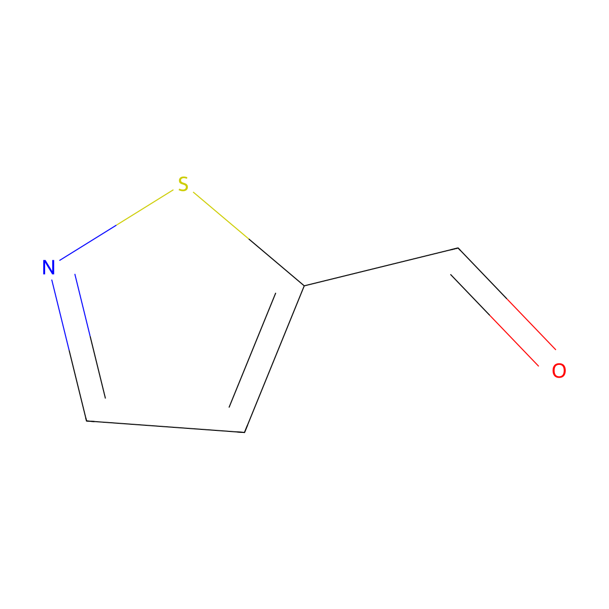 5-Isothiazolecarboxaldehyde molecular structure, CAS 5242-57-9