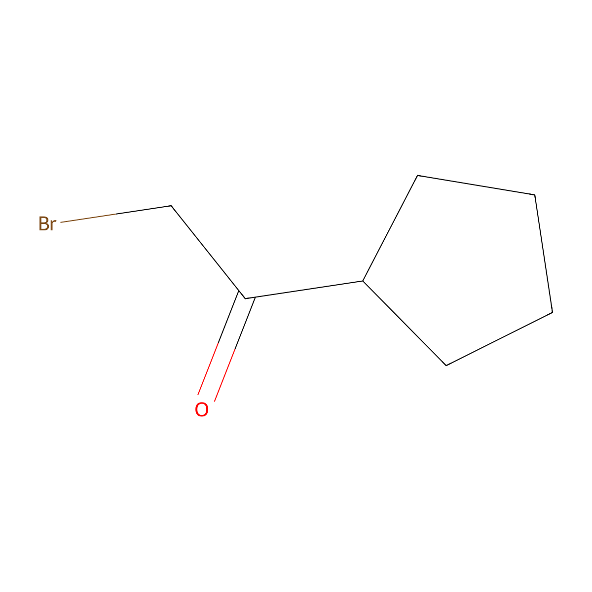 2-Bromo-1-cyclopentylethanone molecular structure, CAS 52423-62-8