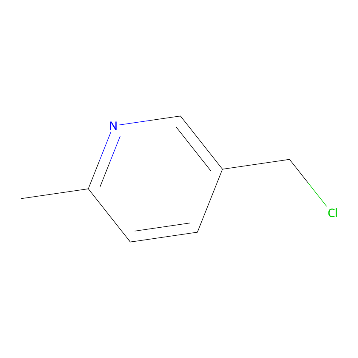 5-(Chloromethyl)-2-methylpyridine molecular structure, CAS 52426-66-1