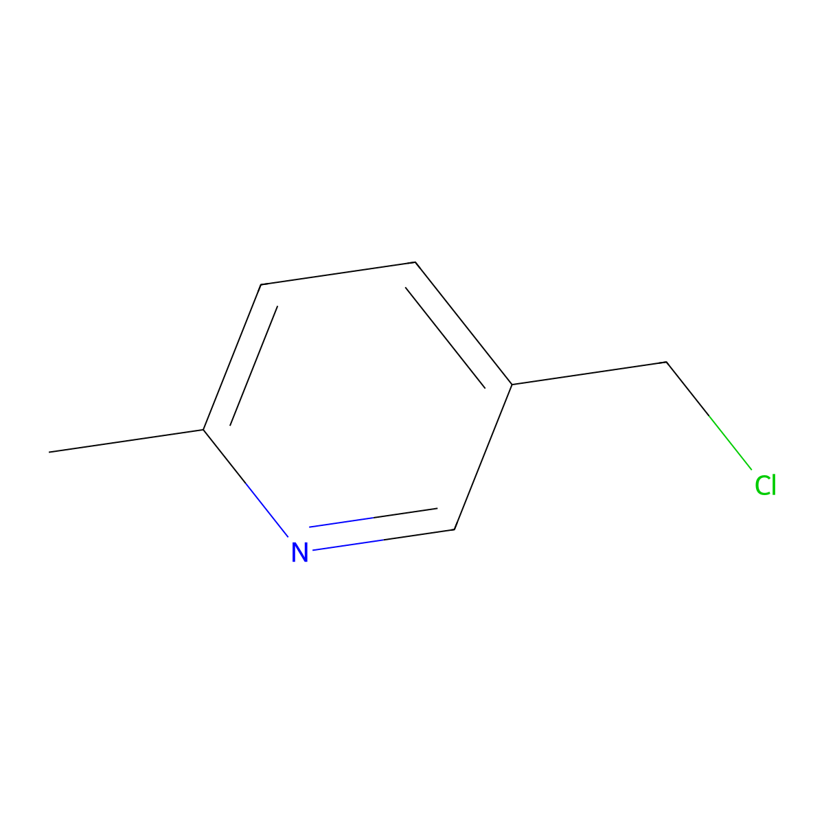5-(Chloromethyl)-2-methylpyridine molecular structure, CAS 52426-66-1