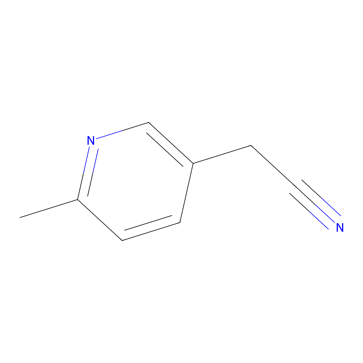 2-(6-Methylpyridin-3-yl)acetonitrile molecular structure, CAS 52426-67-2
