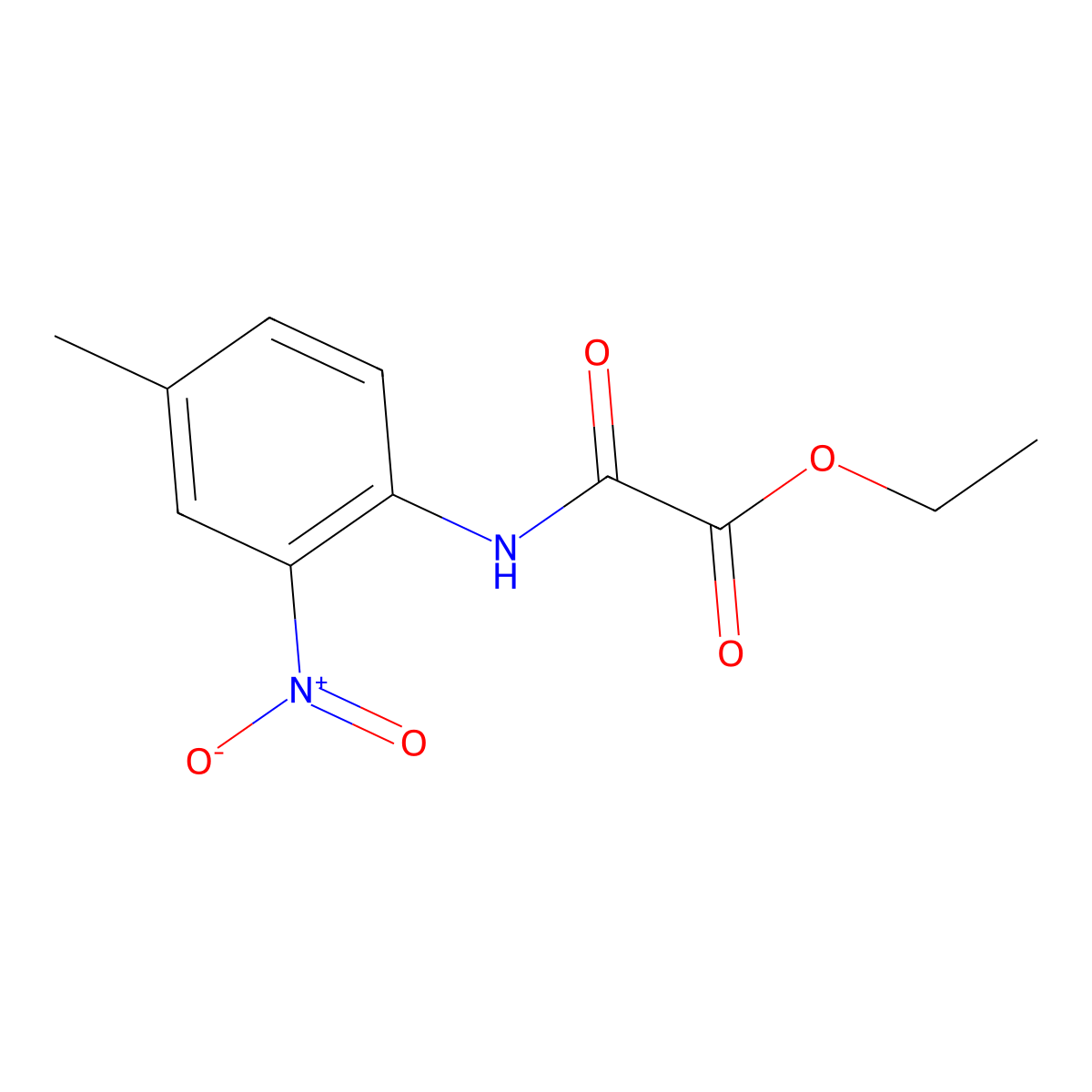 Ethyl [(4-methyl-2-nitrophenyl)amino](oxo)acetate molecular structure, CAS 52426-96-7