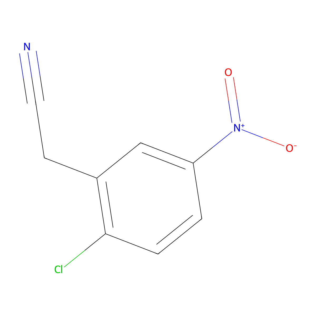 (2-Chloro-5-nitrophenyl)acetonitrile molecular structure, CAS 52427-02-8