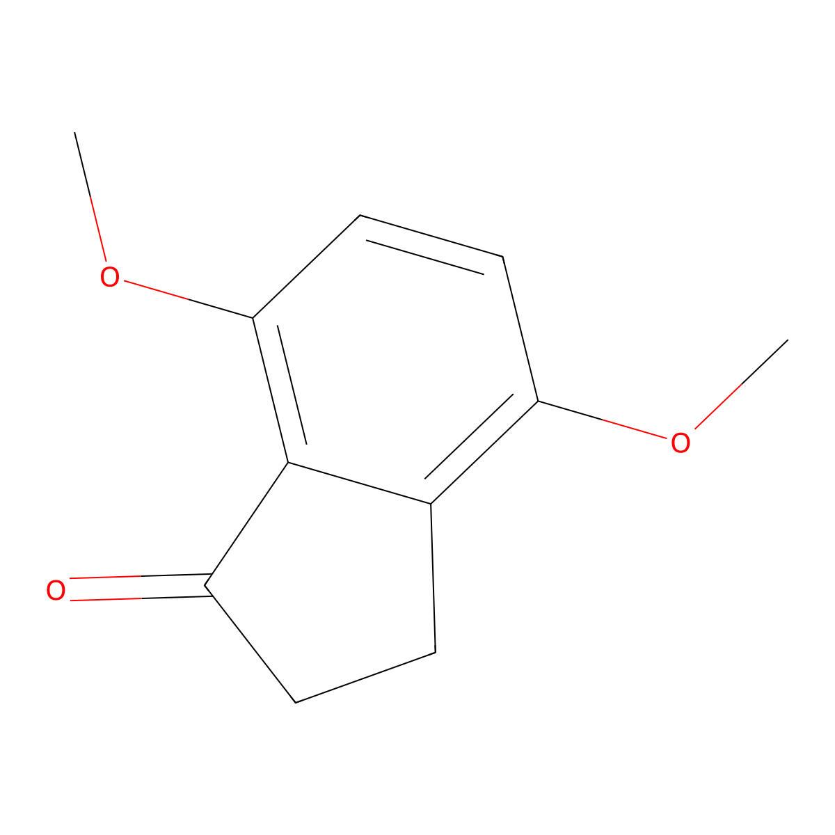 4,7-dimethoxy-2,3-dihydro-1H-inden-1-one molecular structure, CAS 52428-09-8