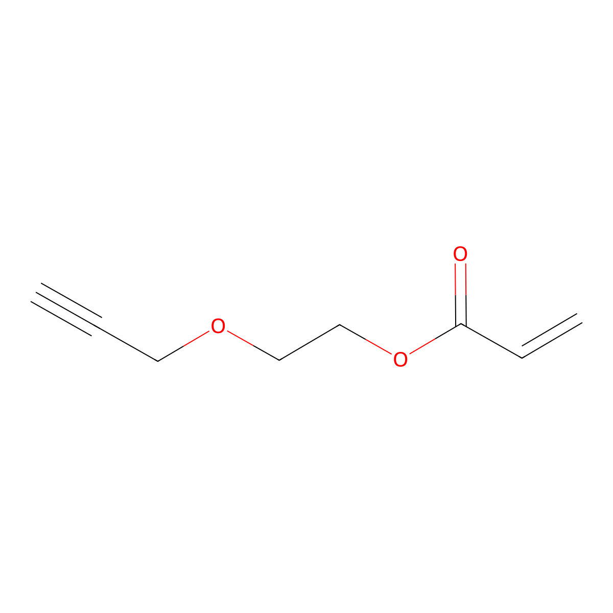 Propargyl-peg2-acrylate molecular structure, CAS 52436-42-7