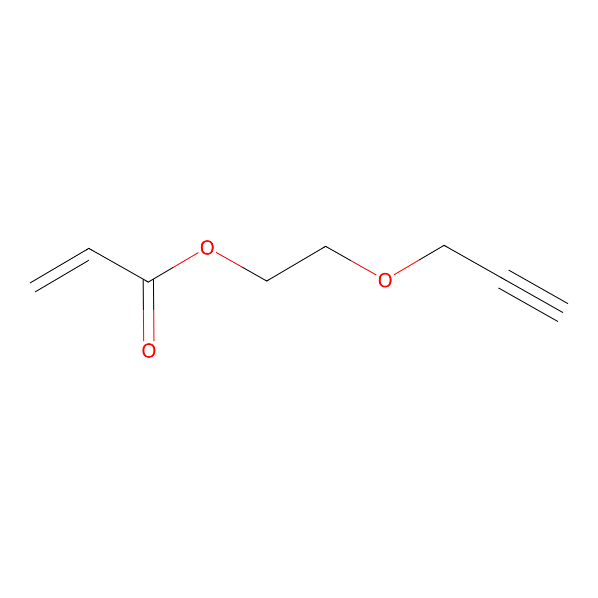 Propargyl-peg2-acrylate molecular structure, CAS 52436-42-7