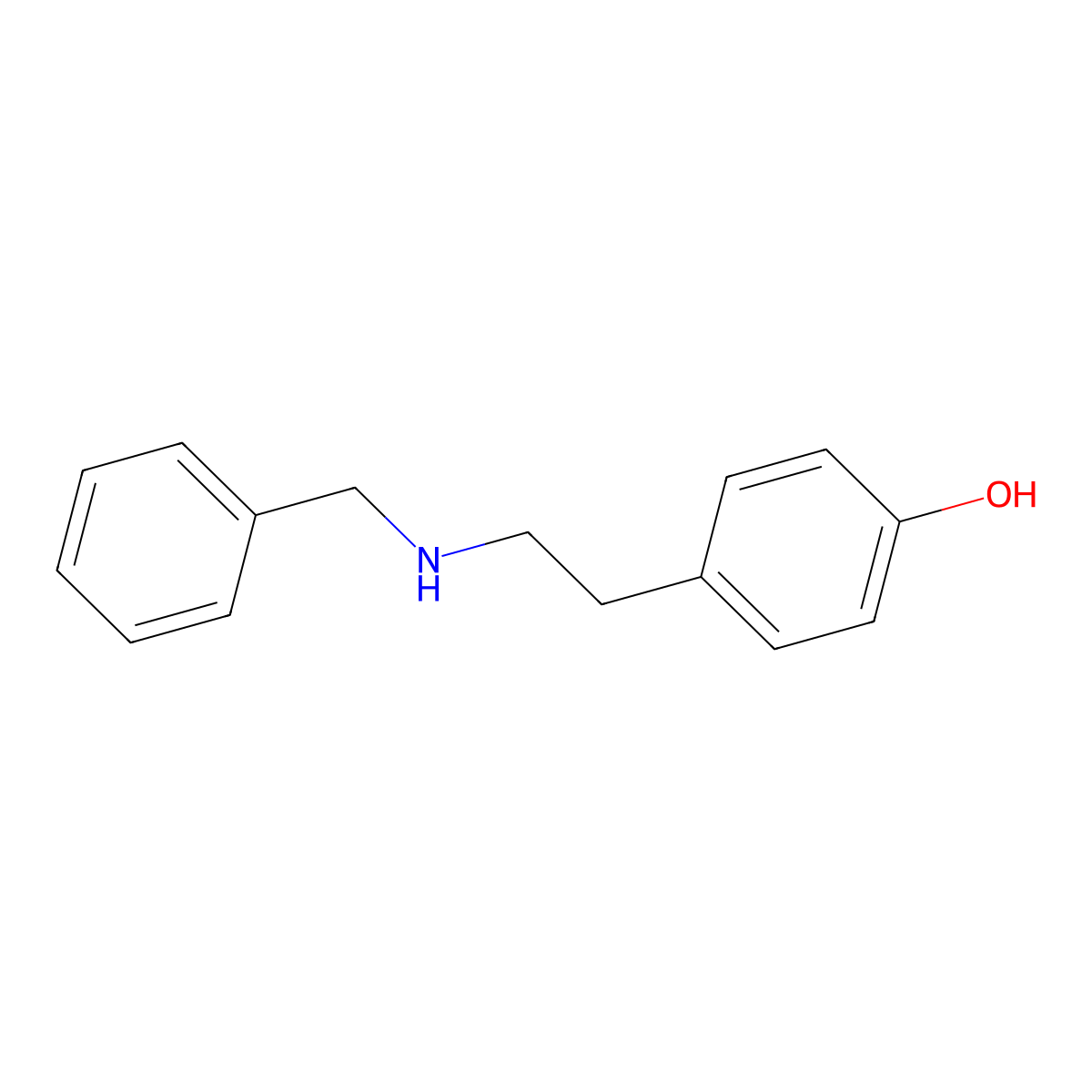 4-(2-(Benzylamino)ethyl)phenol molecular structure, CAS 52447-50-4
