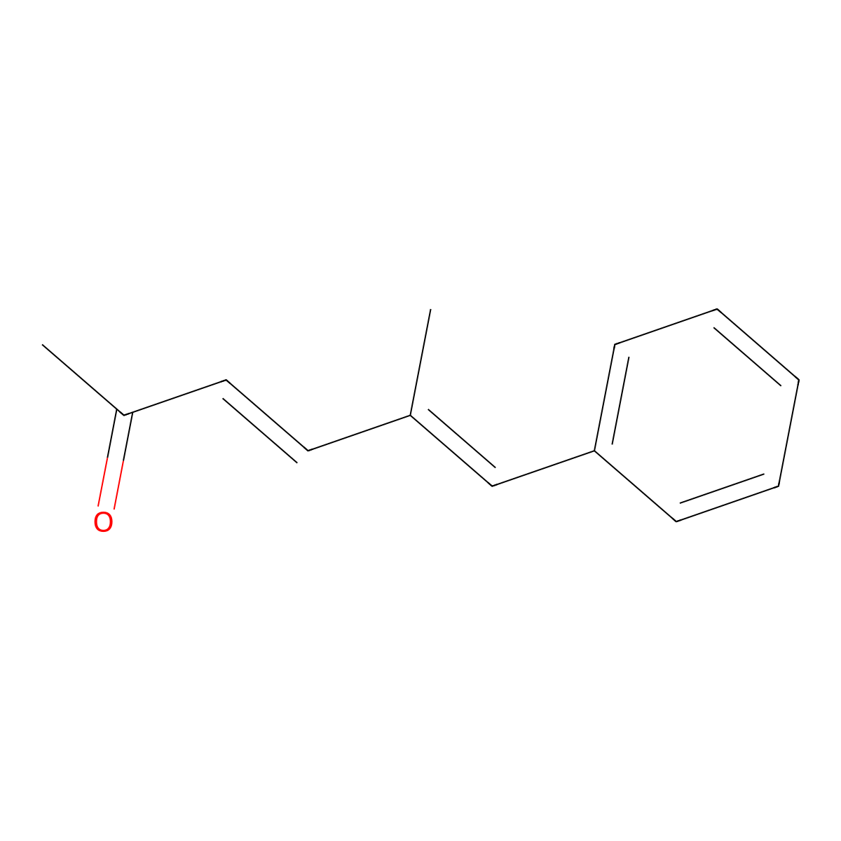5-Methyl-6-phenylhexa-3,5-dien-2-one molecular structure, CAS 52448-43-8