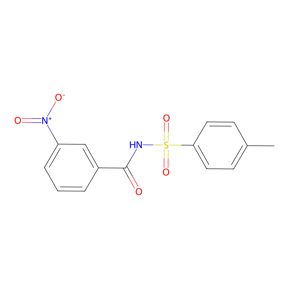 N-(4-Methylphenylsulfonyl)-3-nitrobenzamide molecular structure, CAS 52448-70-1