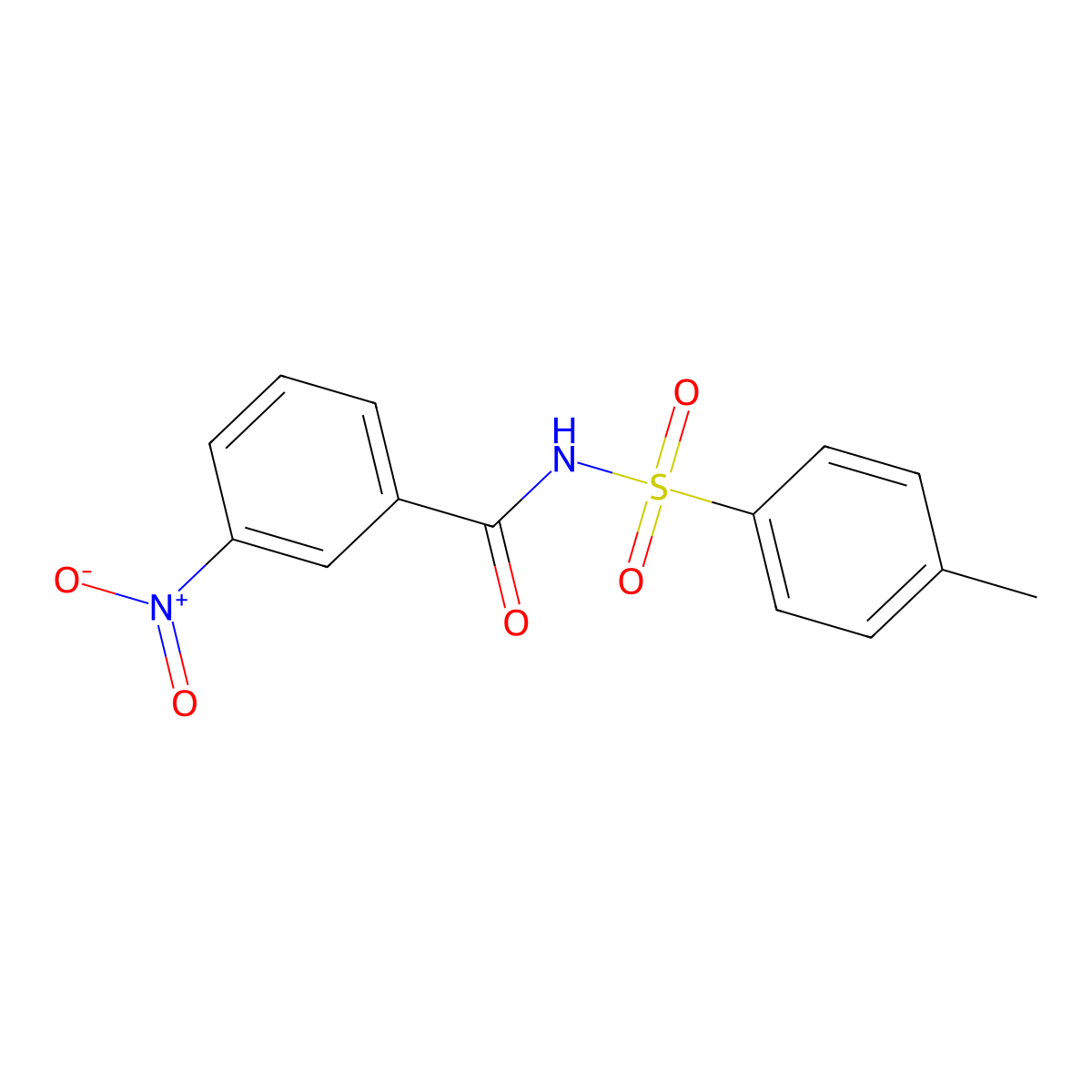N-(4-Methylphenylsulfonyl)-3-nitrobenzamide molecular structure, CAS 52448-70-1
