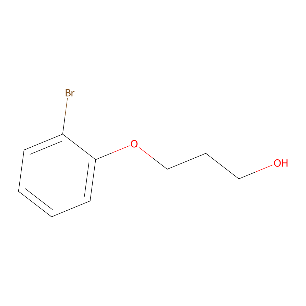 3-(2-Bromophenoxy)propan-1-ol molecular structure, CAS 52449-01-1