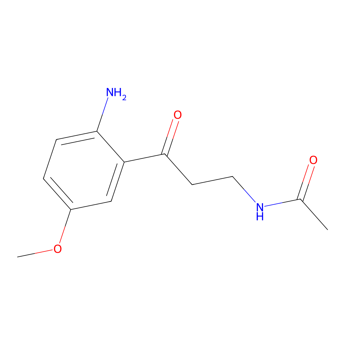 N1-Acetyl-5-methoxykynuramine molecular structure, CAS 52450-39-2