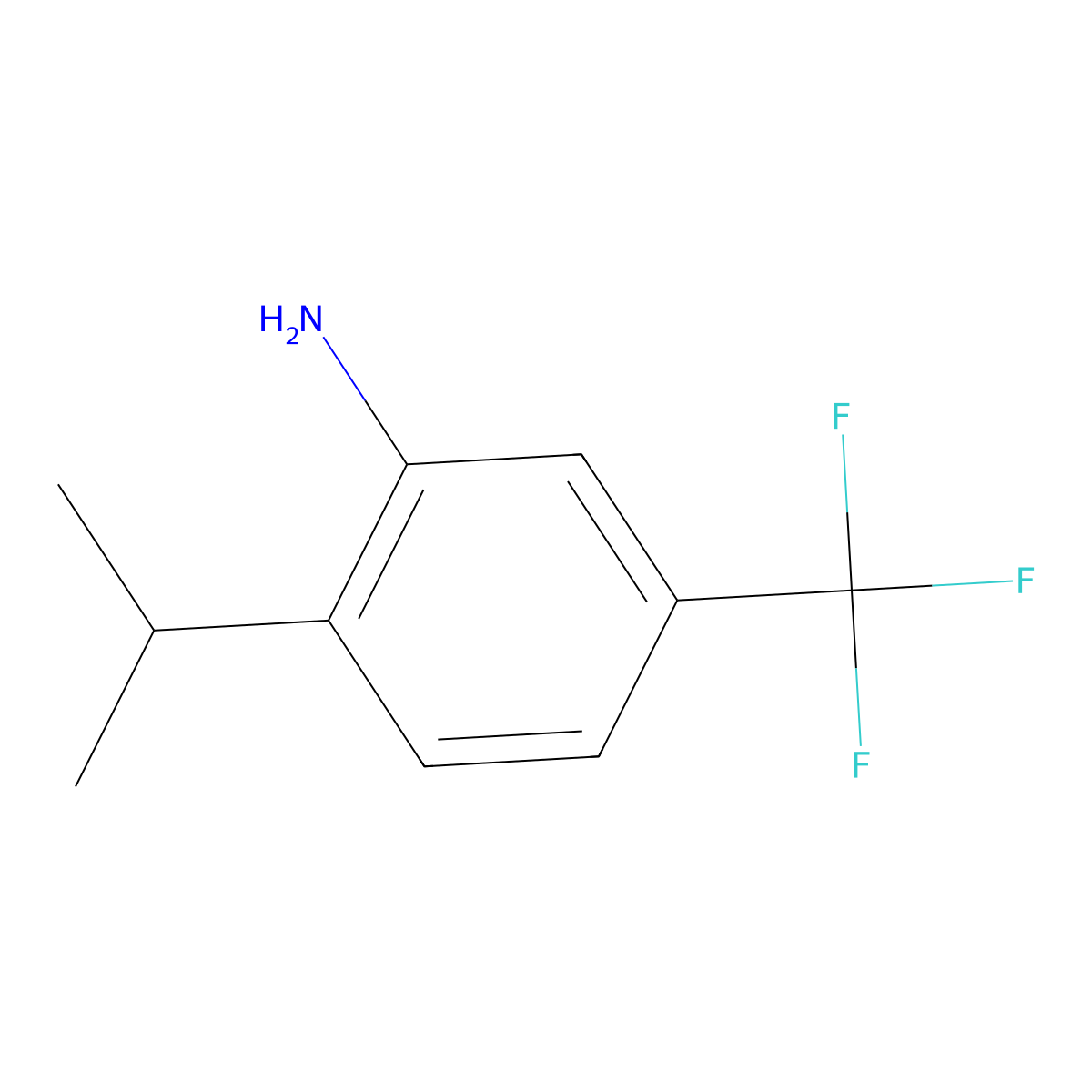 2-(Propan-2-yl)-5-(trifluoromethyl)aniline molecular structure, CAS 52450-41-6