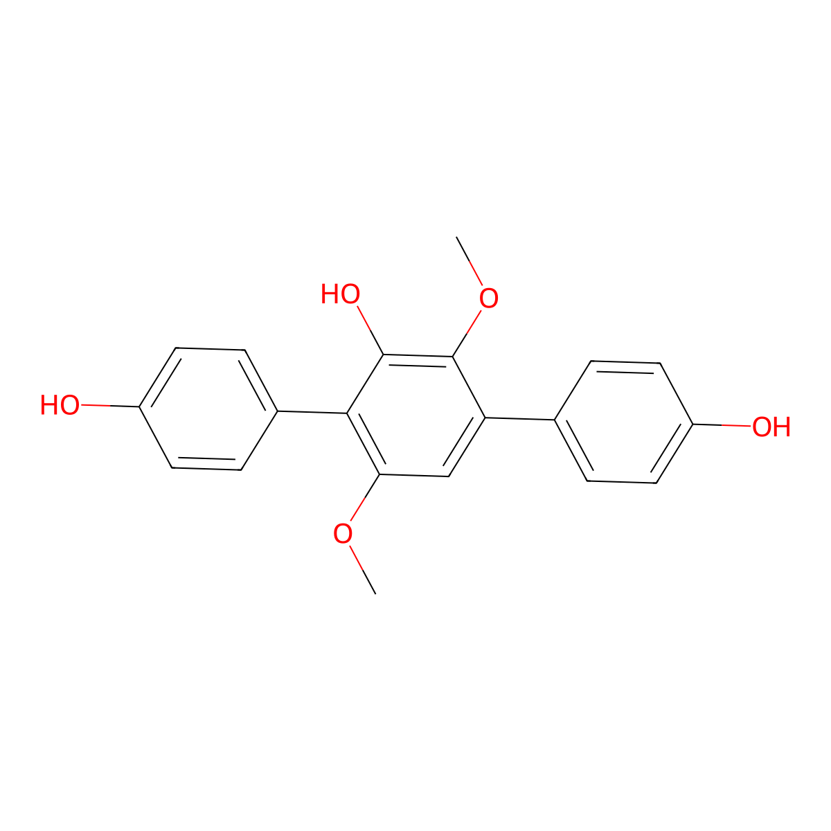 Terphenyllin molecular structure, CAS 52452-60-5