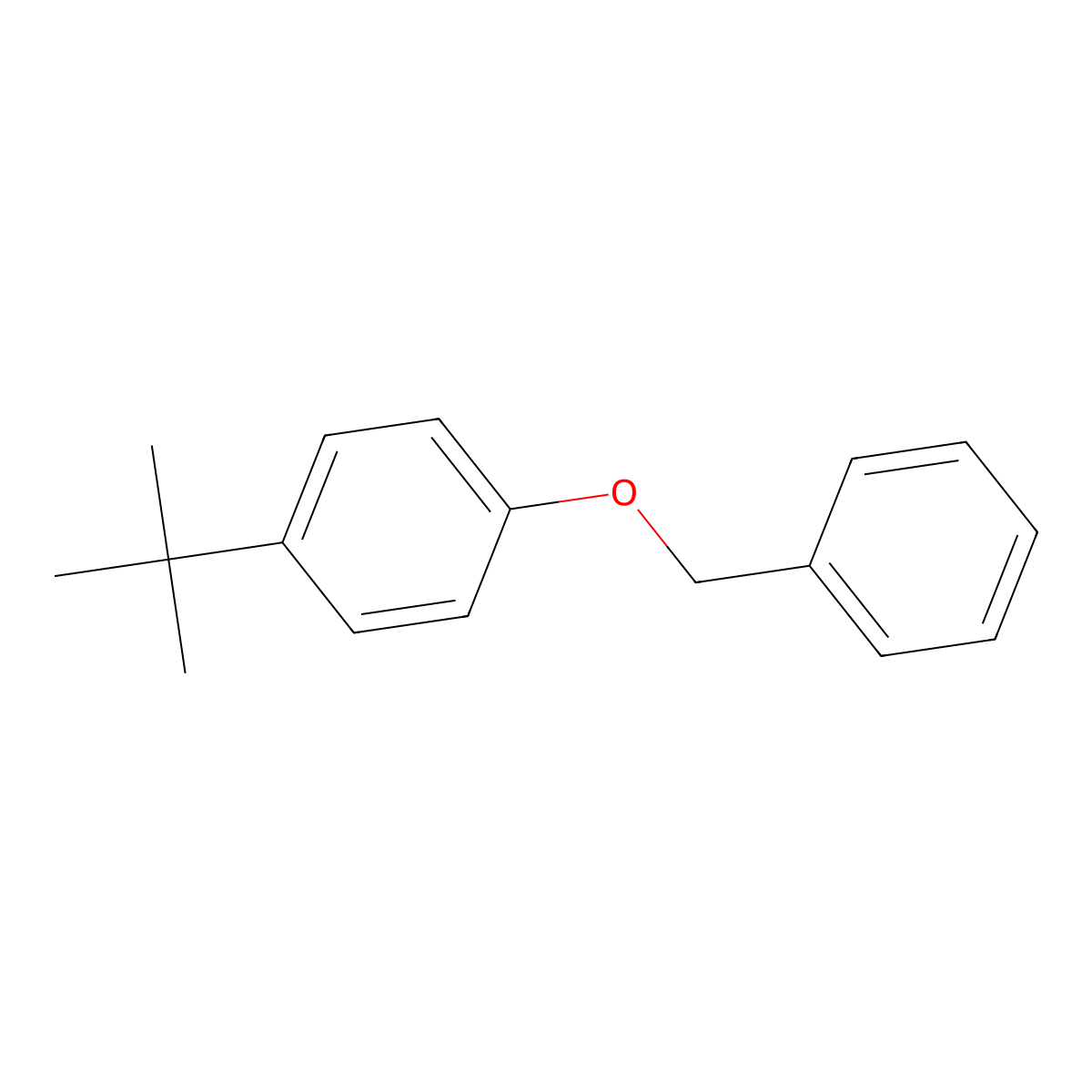 Benzene, 1-(1,1-dimethylethyl)-4-(phenylmethoxy)- molecular structure, CAS 52458-10-3