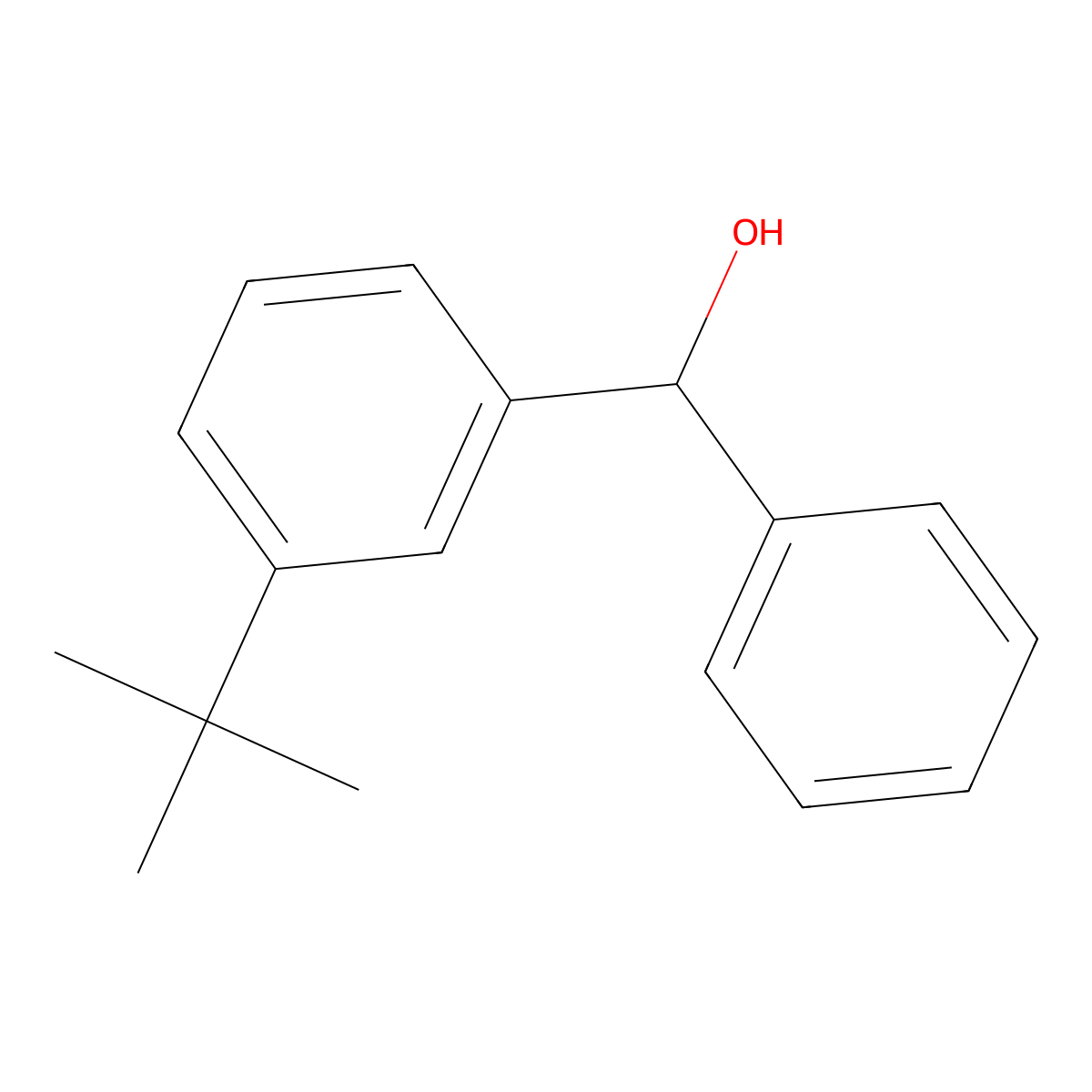 (3-(Tert-butyl)phenyl)(phenyl)methanol molecular structure, CAS 52458-12-5