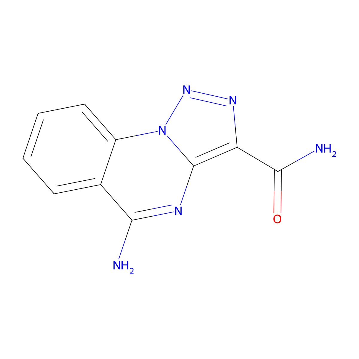 5-Amino[1,2,3]triazolo[1,5-a]quinazoline-3-carboxamide molecular structure, CAS 52459-32-2