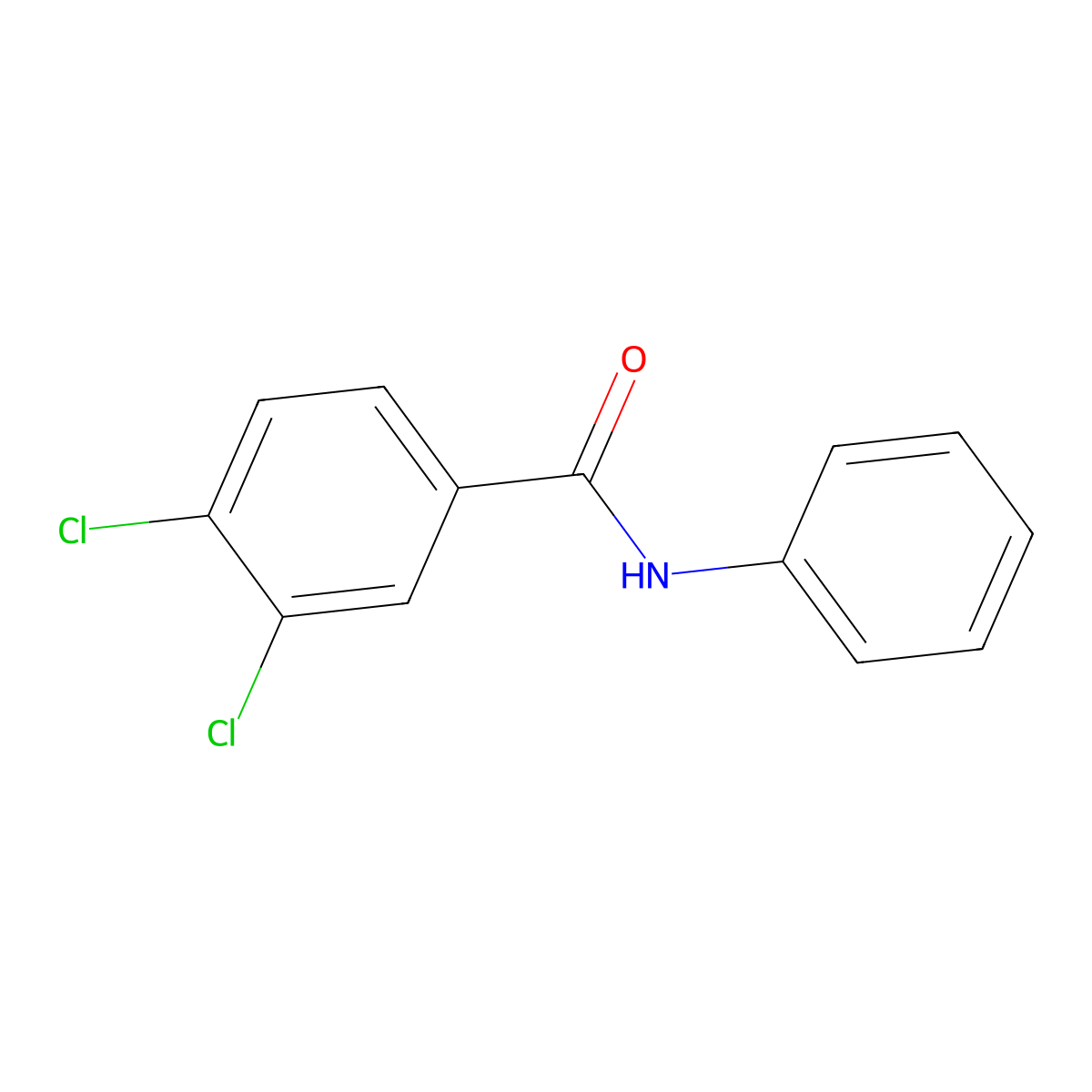 3,4-dichloro-N-phenylbenzamide molecular structure, CAS 5246-12-8