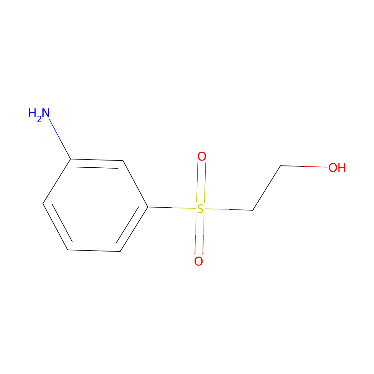 Ethanol, 2-[(3-aminophenyl)sulfonyl]- molecular structure, CAS 5246-57-1