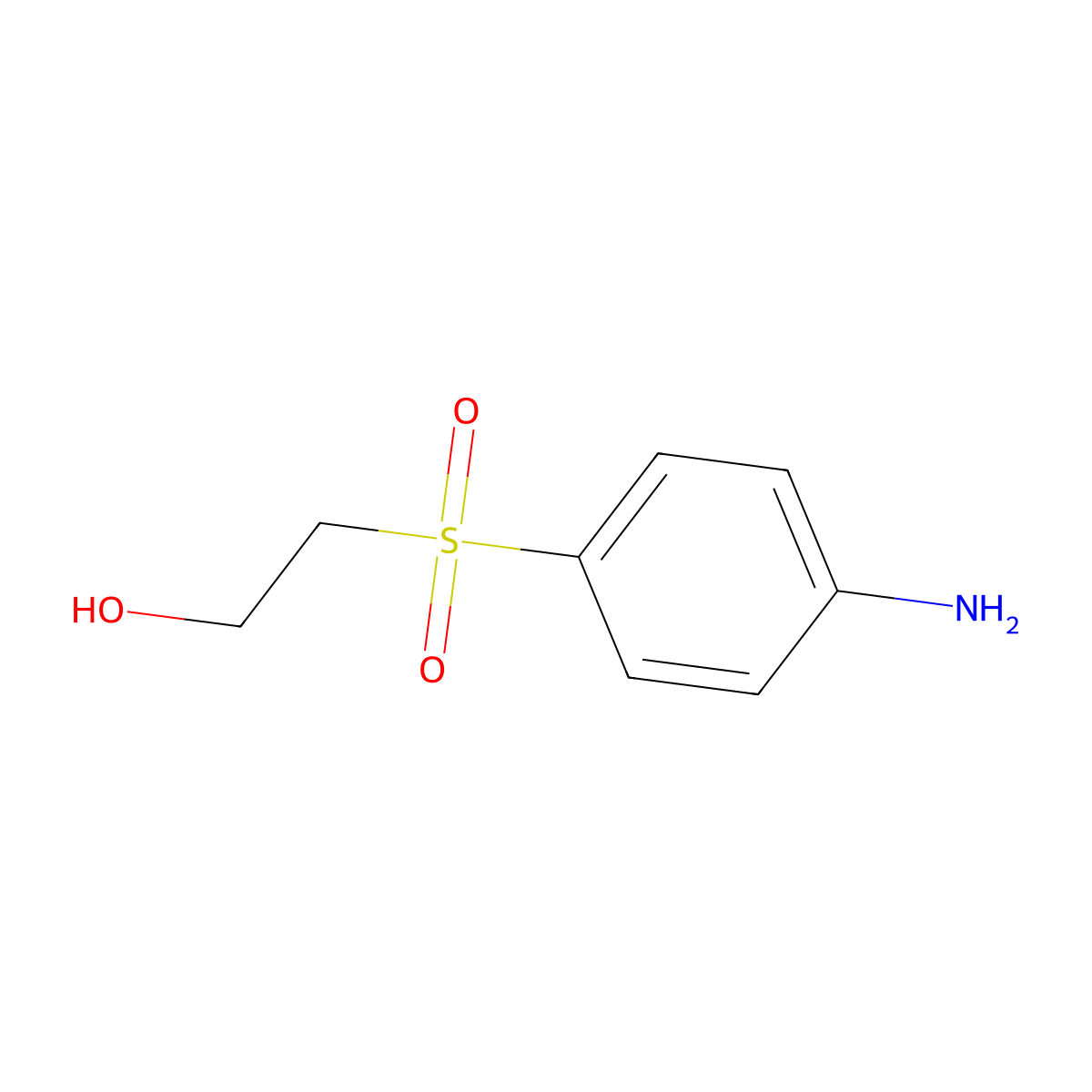 2-((P-Aminophenyl)sulfonyl)ethanol molecular structure, CAS 5246-58-2