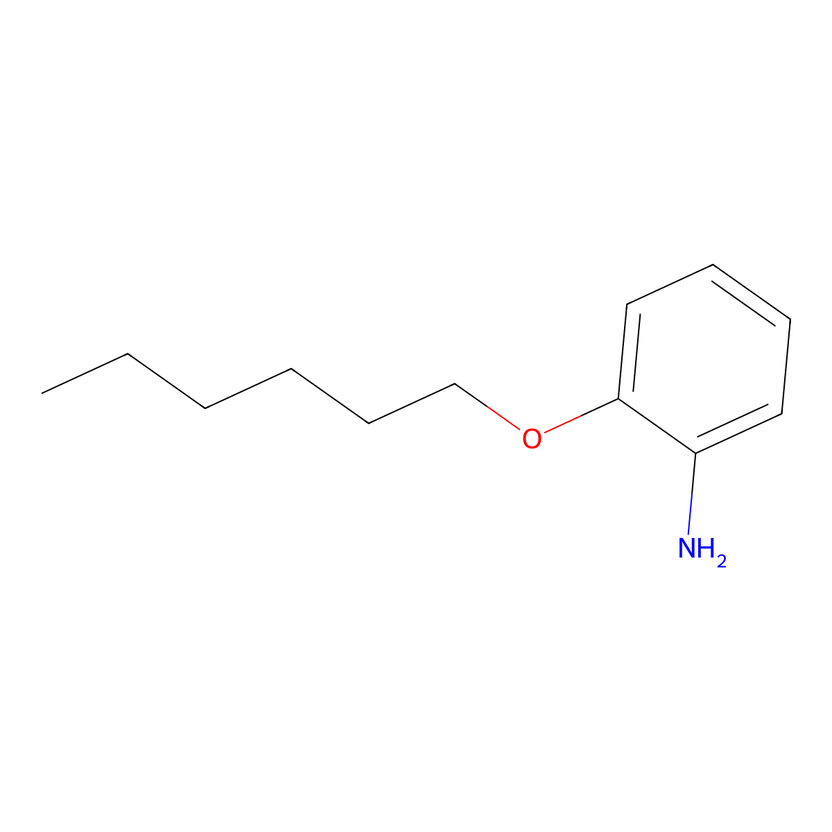2-(Hexyloxy)aniline molecular structure, CAS 52464-50-3
