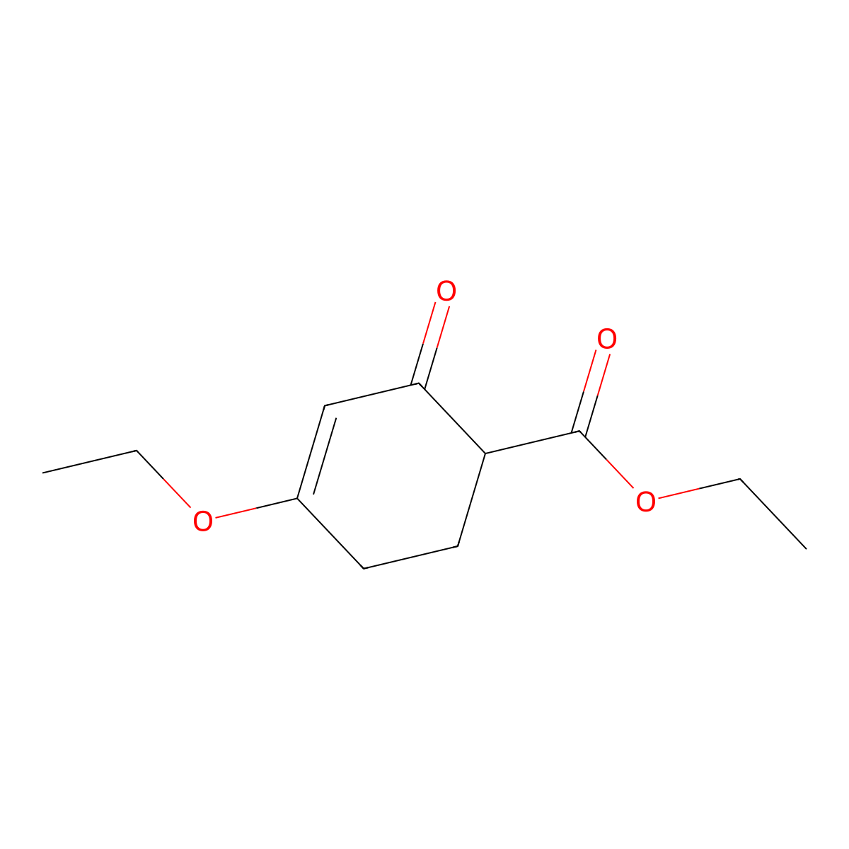Ethyl 4-ethoxy-2-oxocyclohex-3-ene-1-carboxylate molecular structure, CAS 52466-50-9