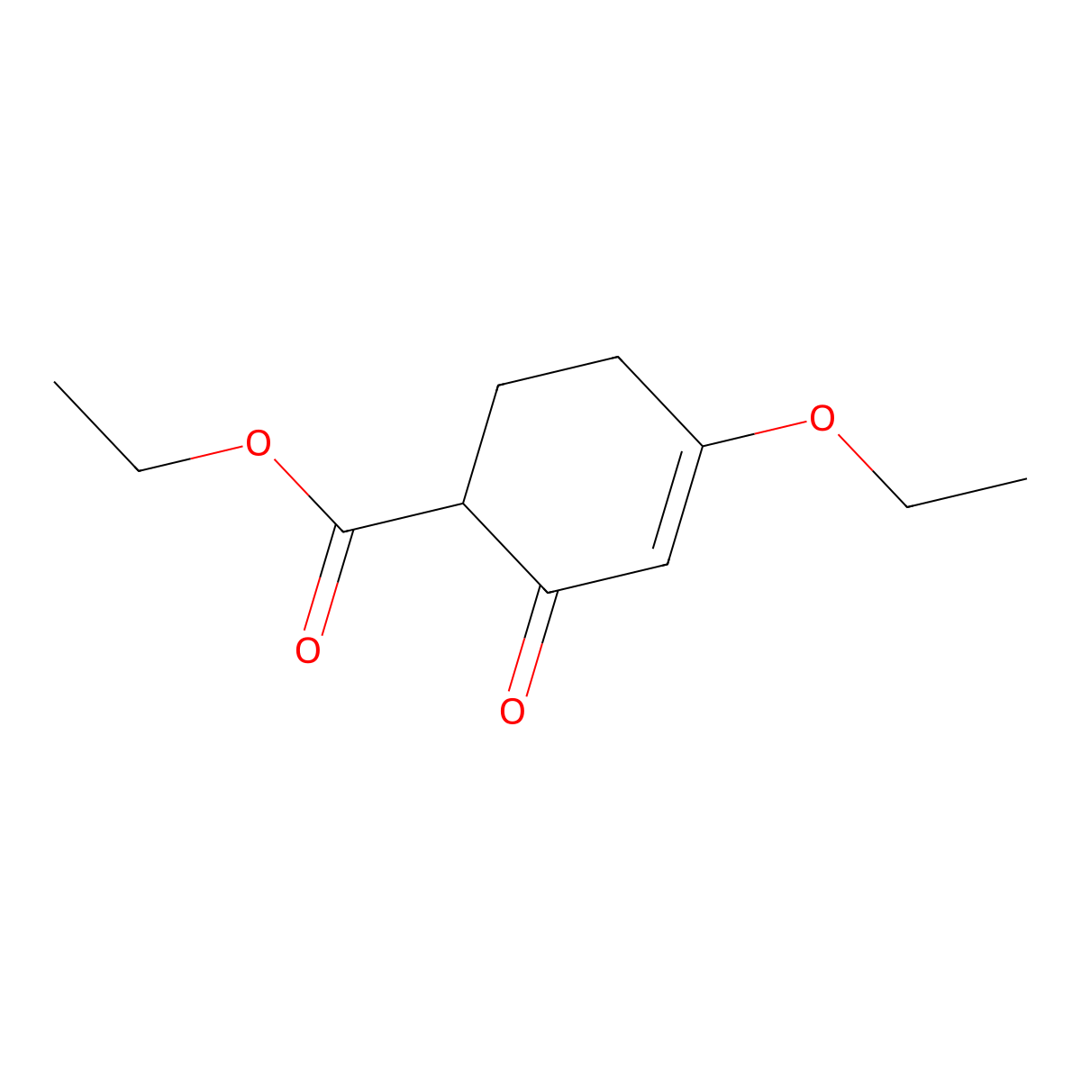 Ethyl 4-ethoxy-2-oxocyclohex-3-ene-1-carboxylate molecular structure, CAS 52466-50-9