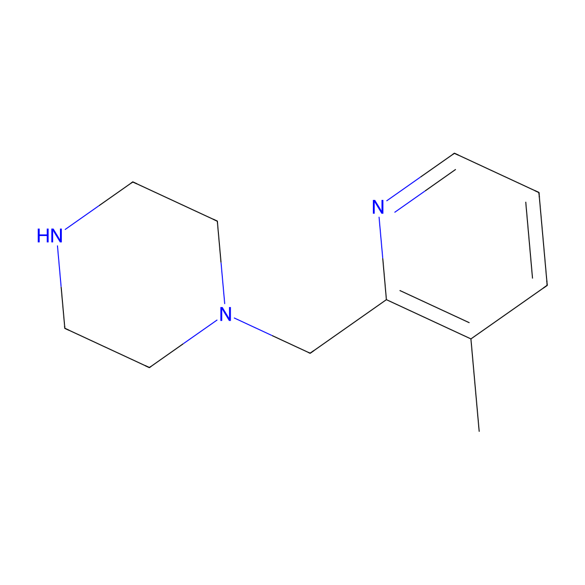 1-[(3-Methylpyridin-2-yl)methyl]piperazine molecular structure, CAS 524673-92-5