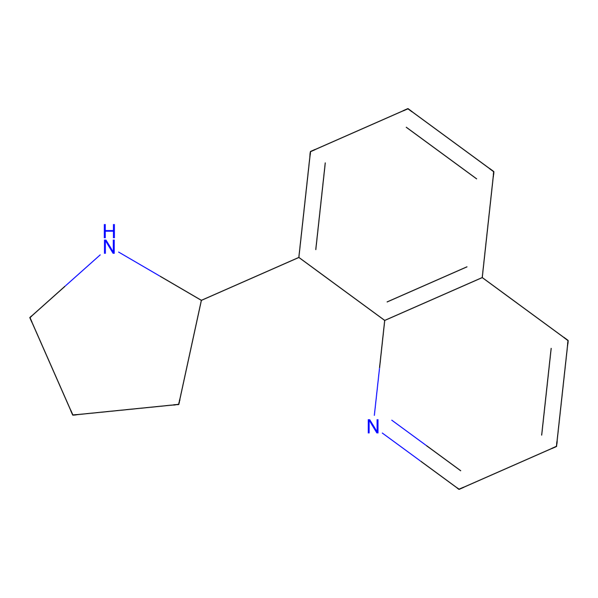 Quinoline, 8-(2-pyrrolidinyl)- molecular structure, CAS 524674-09-7