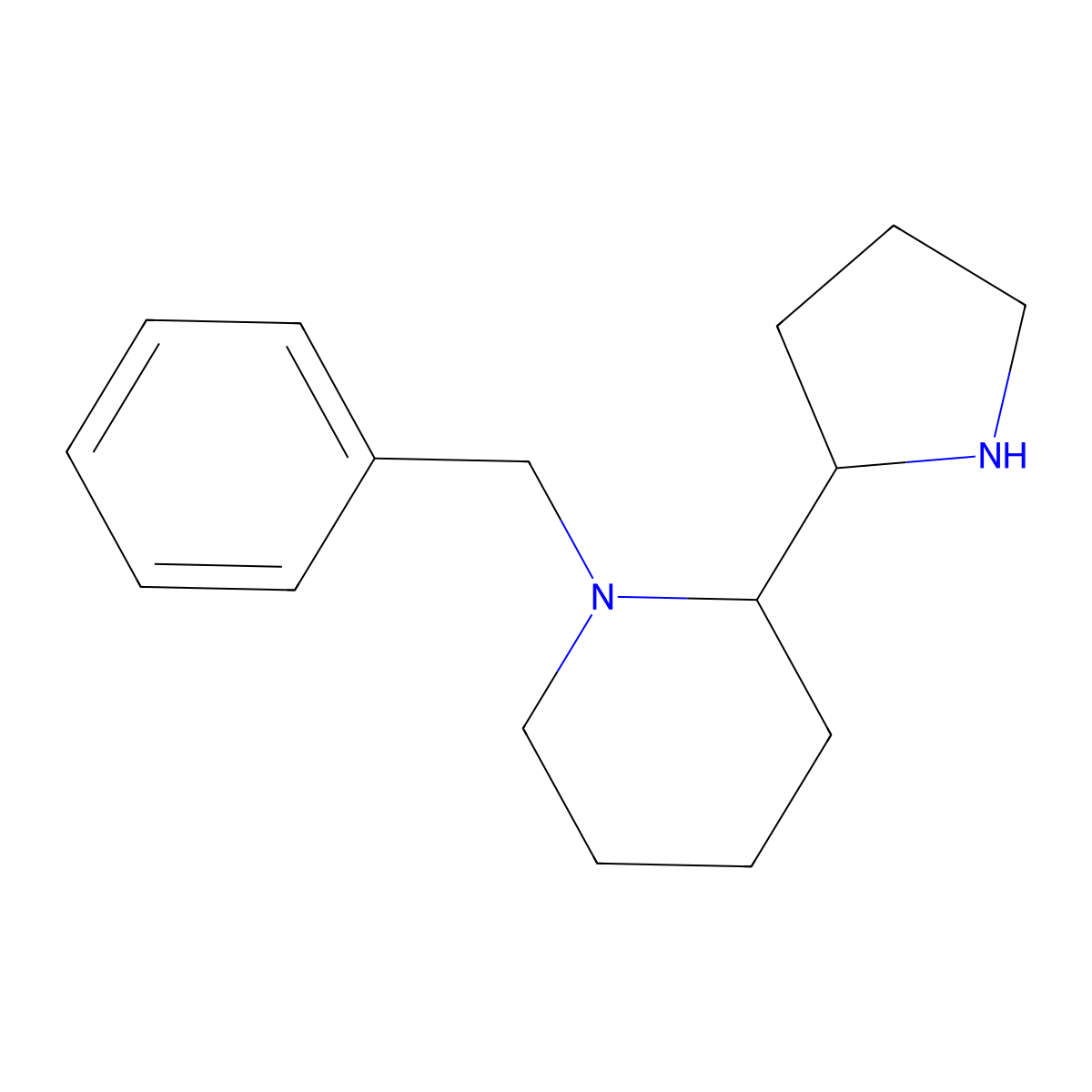 1-Benzyl-2-(pyrrolidin-2-yl)piperidine molecular structure, CAS 524674-33-7