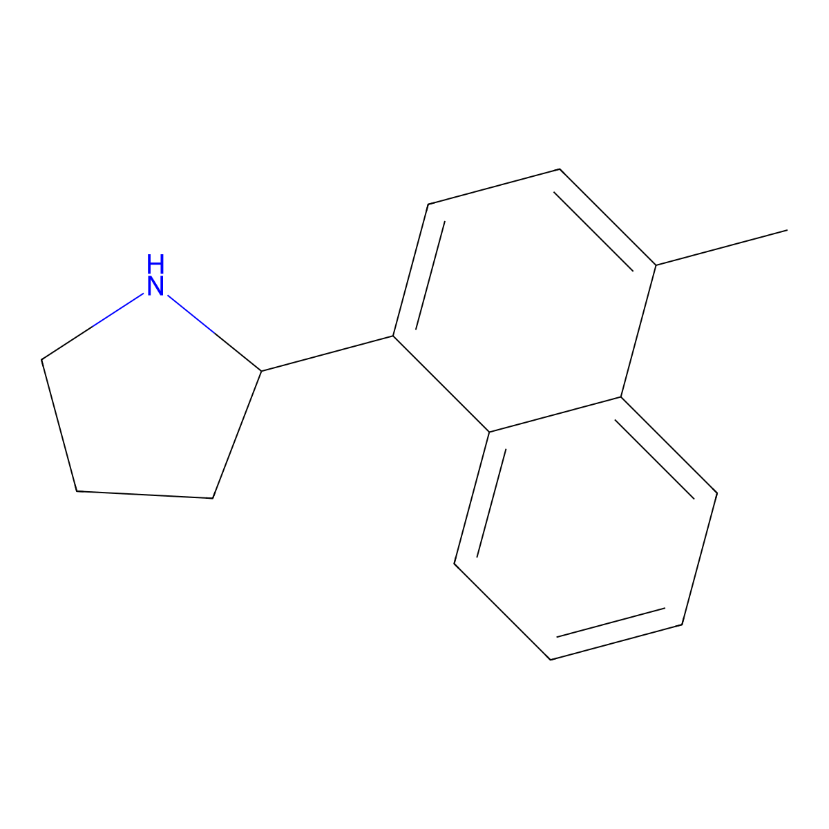 2-(4-Methylnaphthalen-1-yl)pyrrolidine molecular structure, CAS 524674-39-3