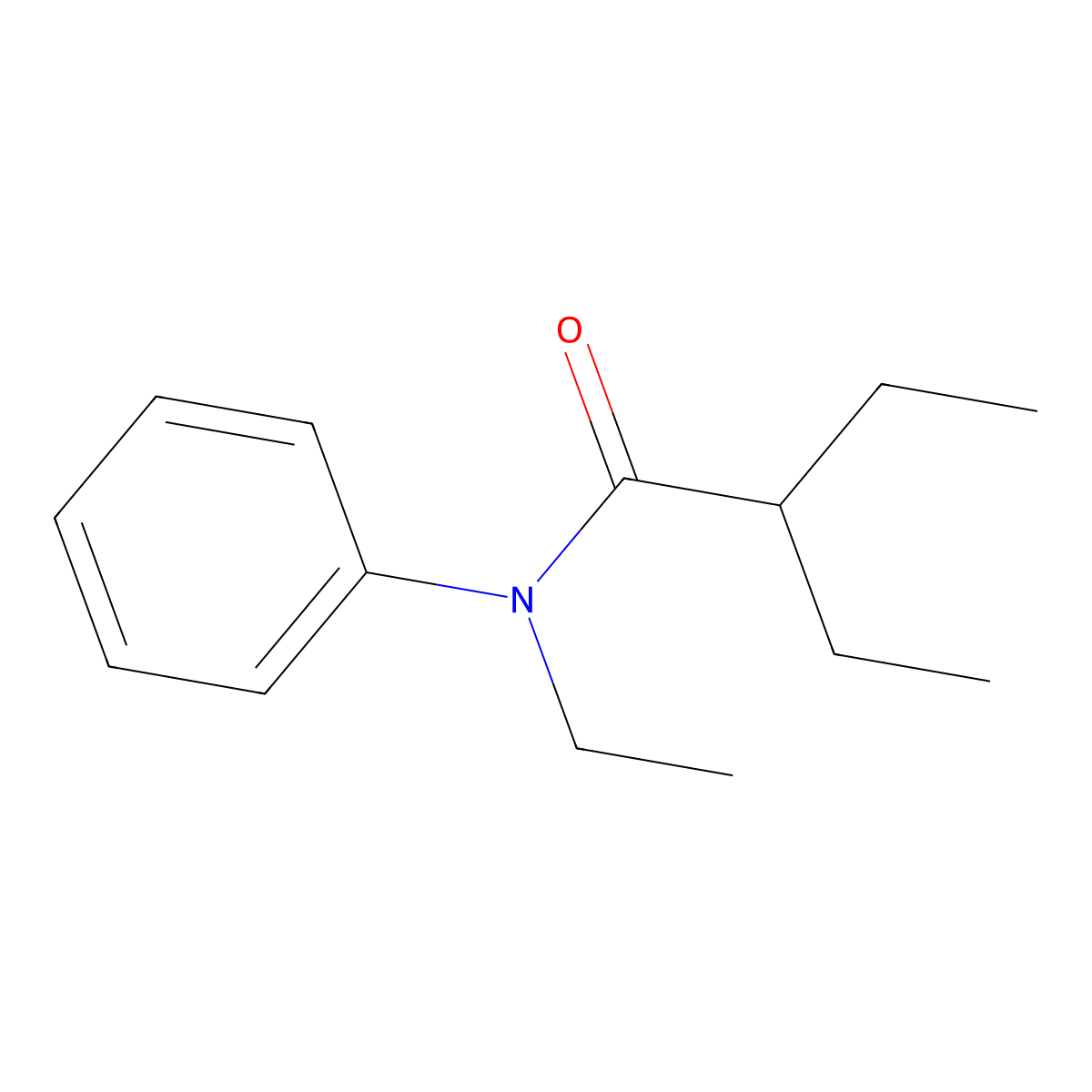 N,2-diethyl-N-phenylbutanamide molecular structure, CAS 524686-21-3