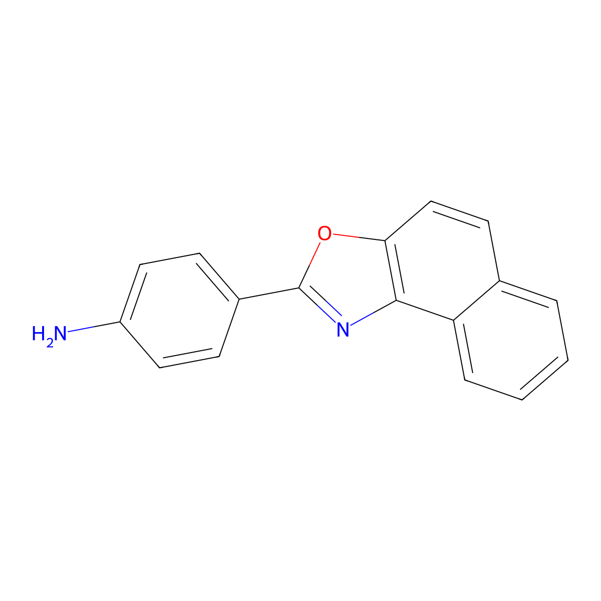 4-(Naphtho[1,2-d][1,3]oxazol-2-yl)aniline molecular structure, CAS 52469-46-2