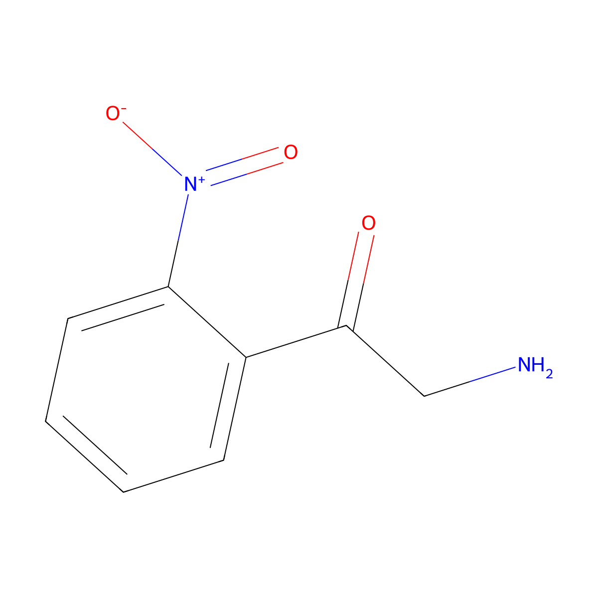 2-Amino-1-(2-nitrophenyl)ethanone molecular structure, CAS 524698-41-7