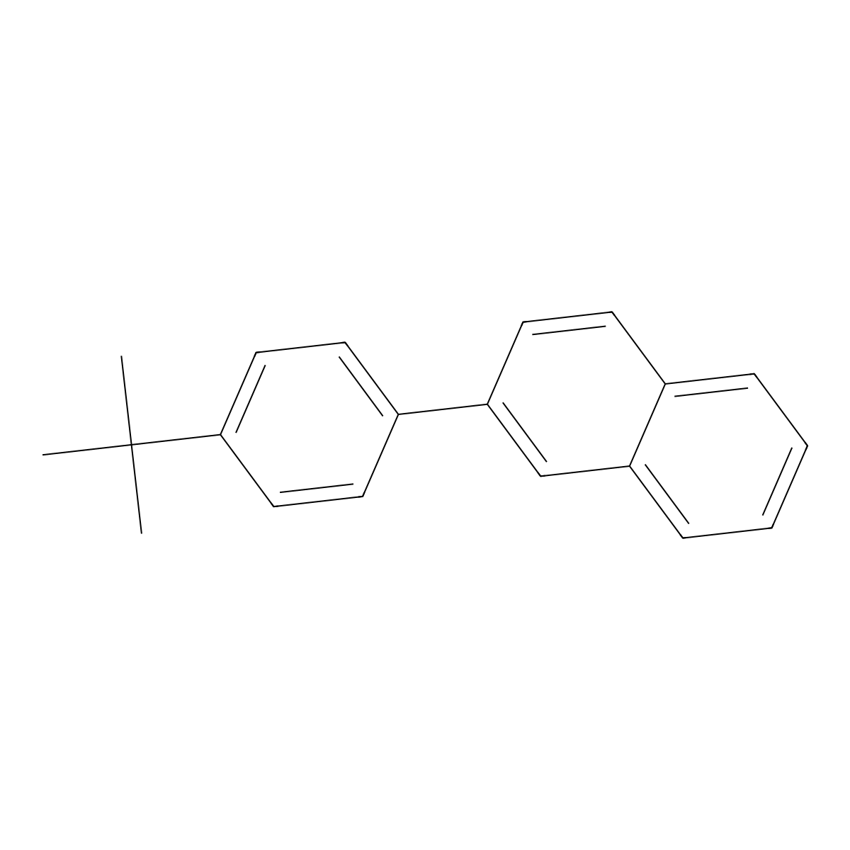 2-[4-(1,1-Dimethylethyl)phenyl]naphthalene molecular structure, CAS 524698-50-8
